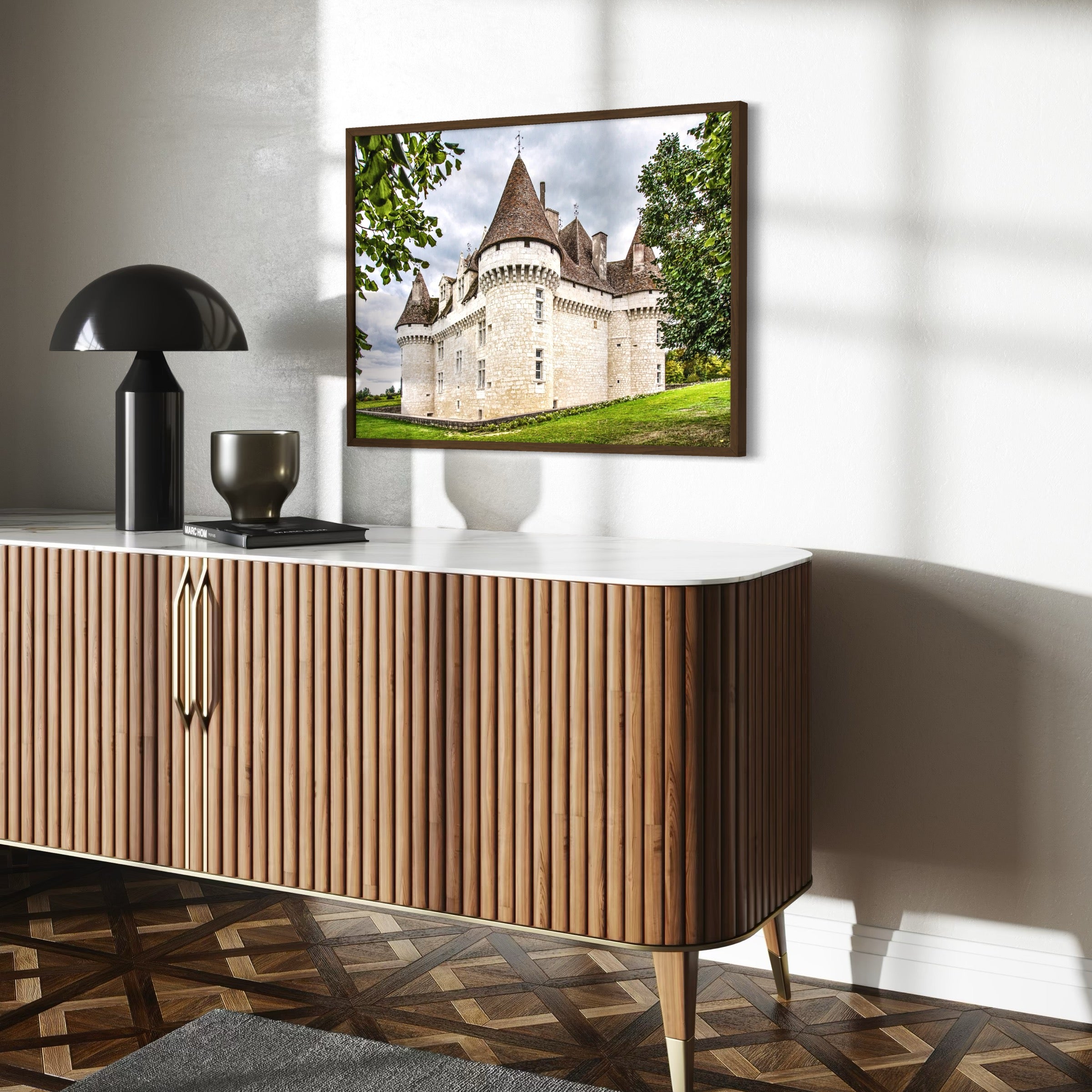 French Fortress Landscape - Moderno Wall Art Wall Art