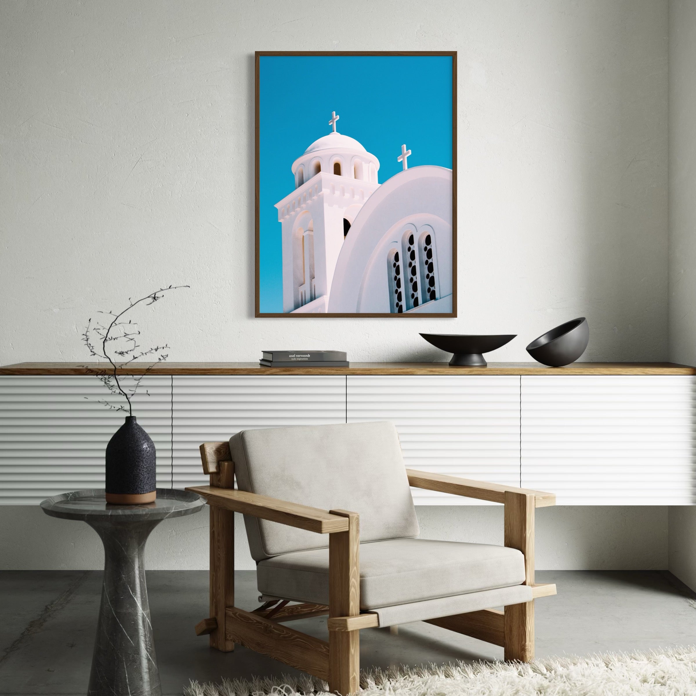 White Church of Paros - Moderno Wall Art Wall Art
