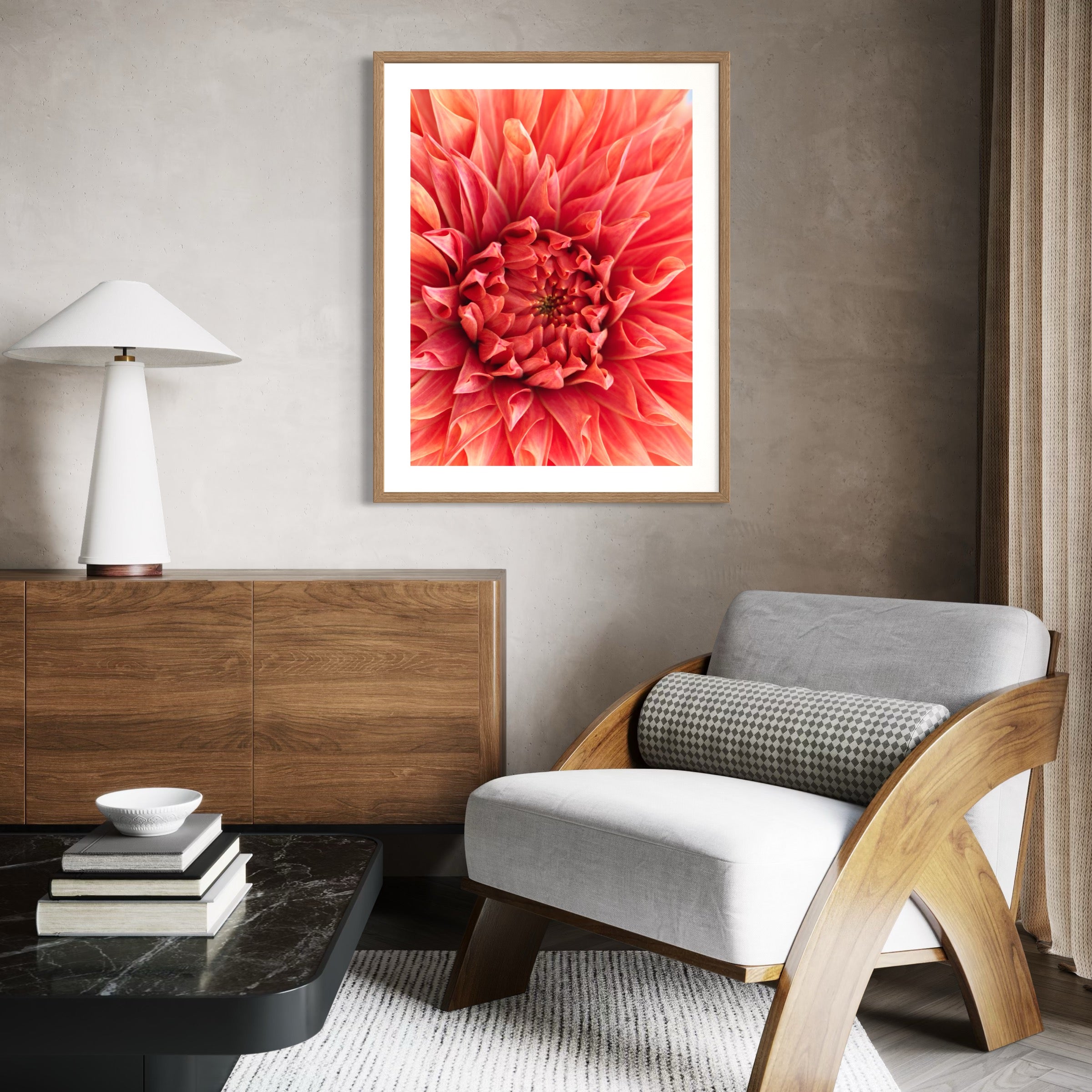 Dahlia in Detail - Moderno Wall Art Wall Art