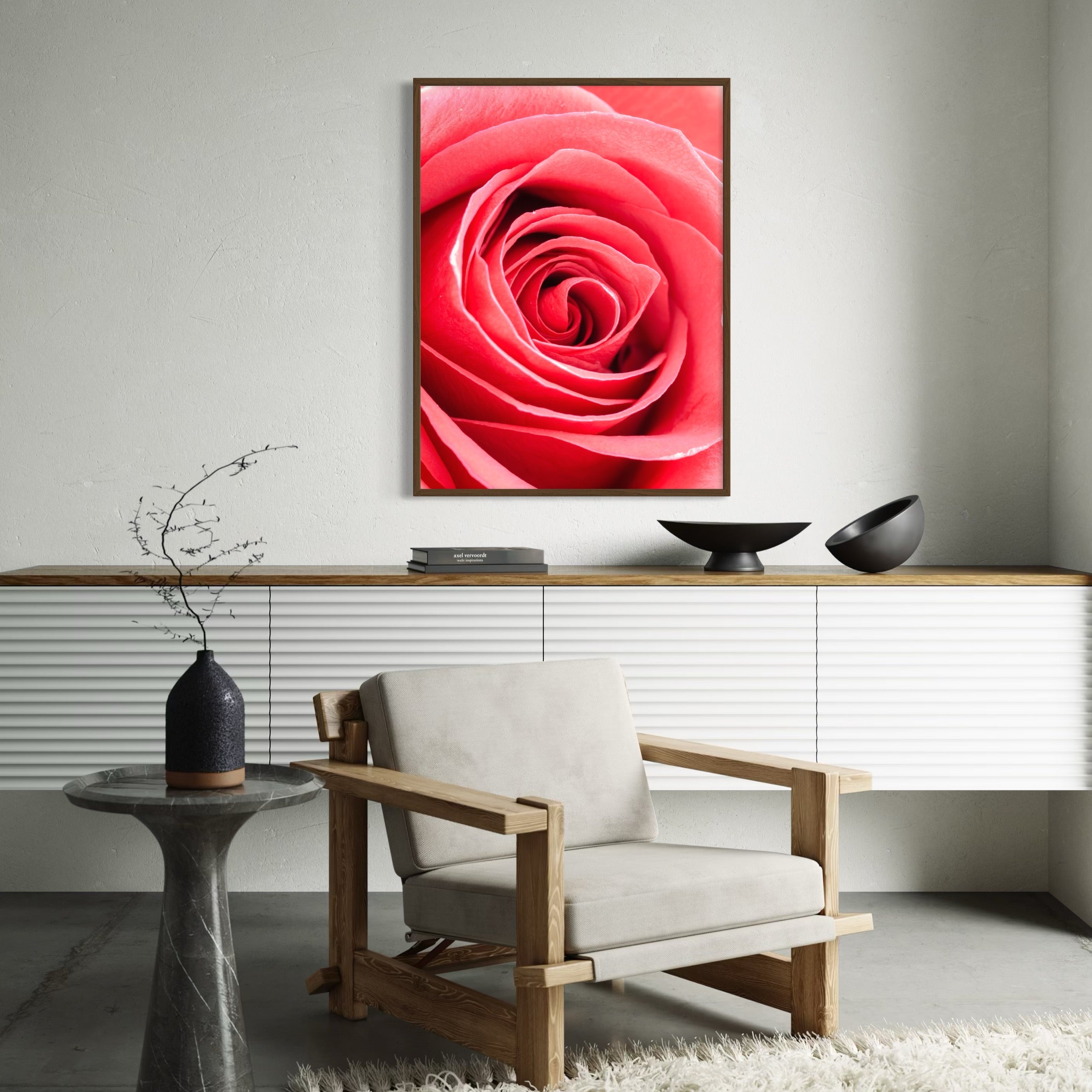 Pink Spiral - Moderno Wall Art Wall Art