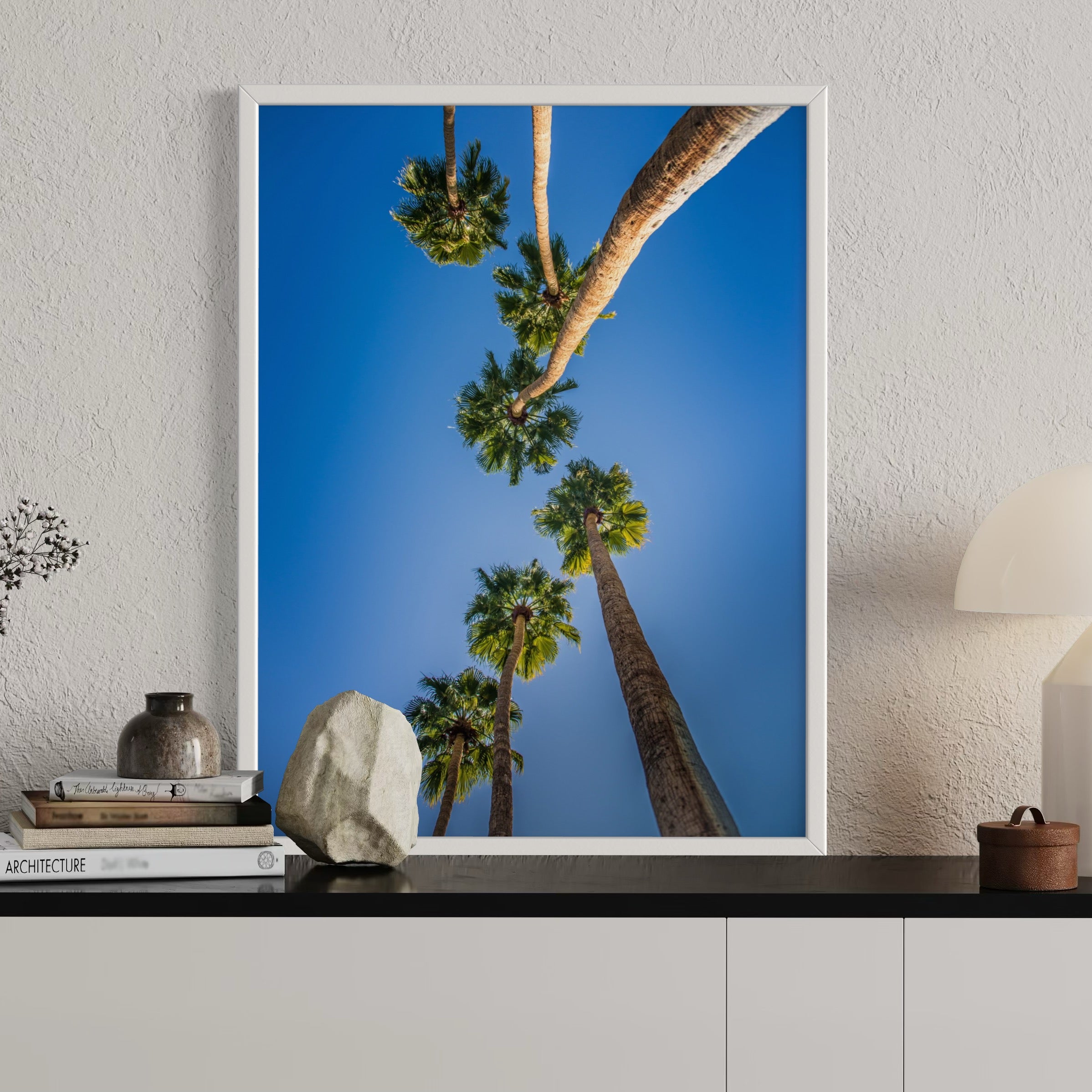 Blue Sky Palms - Moderno Wall Art Wall Art