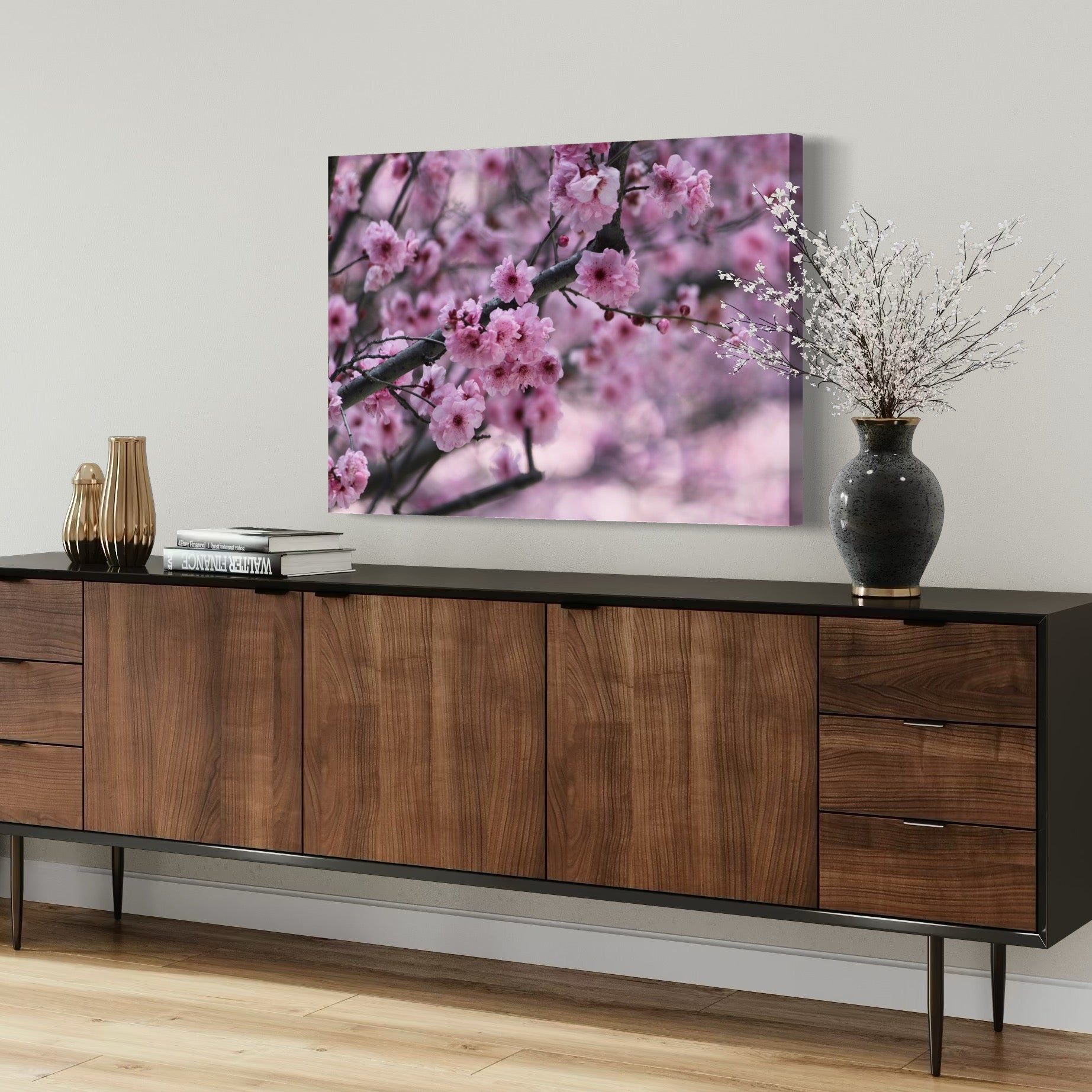 Cherry Blossom Dreams - Moderno Wall Art Wall Art