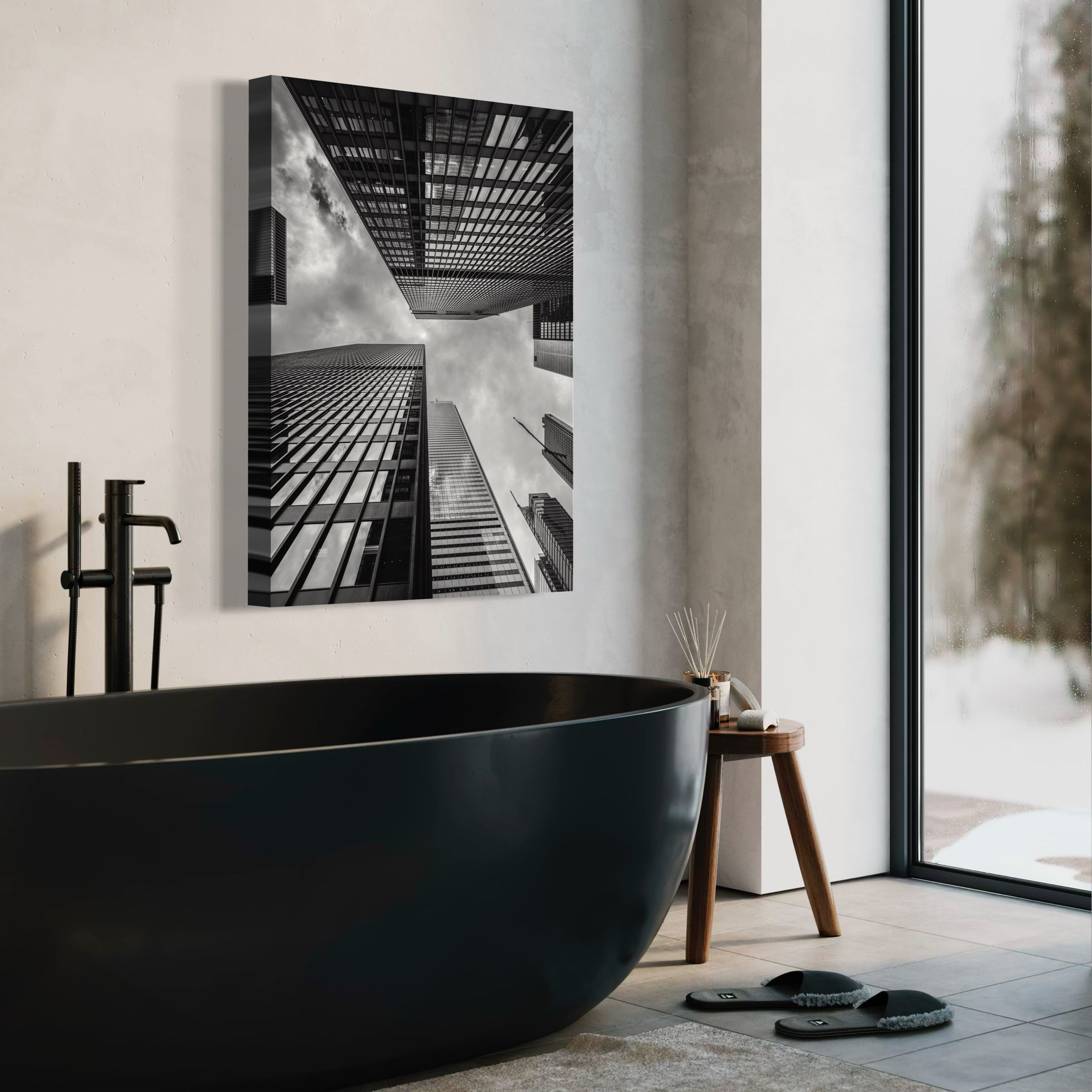 Skyscraper Geometry - Moderno Wall Art Wall Art