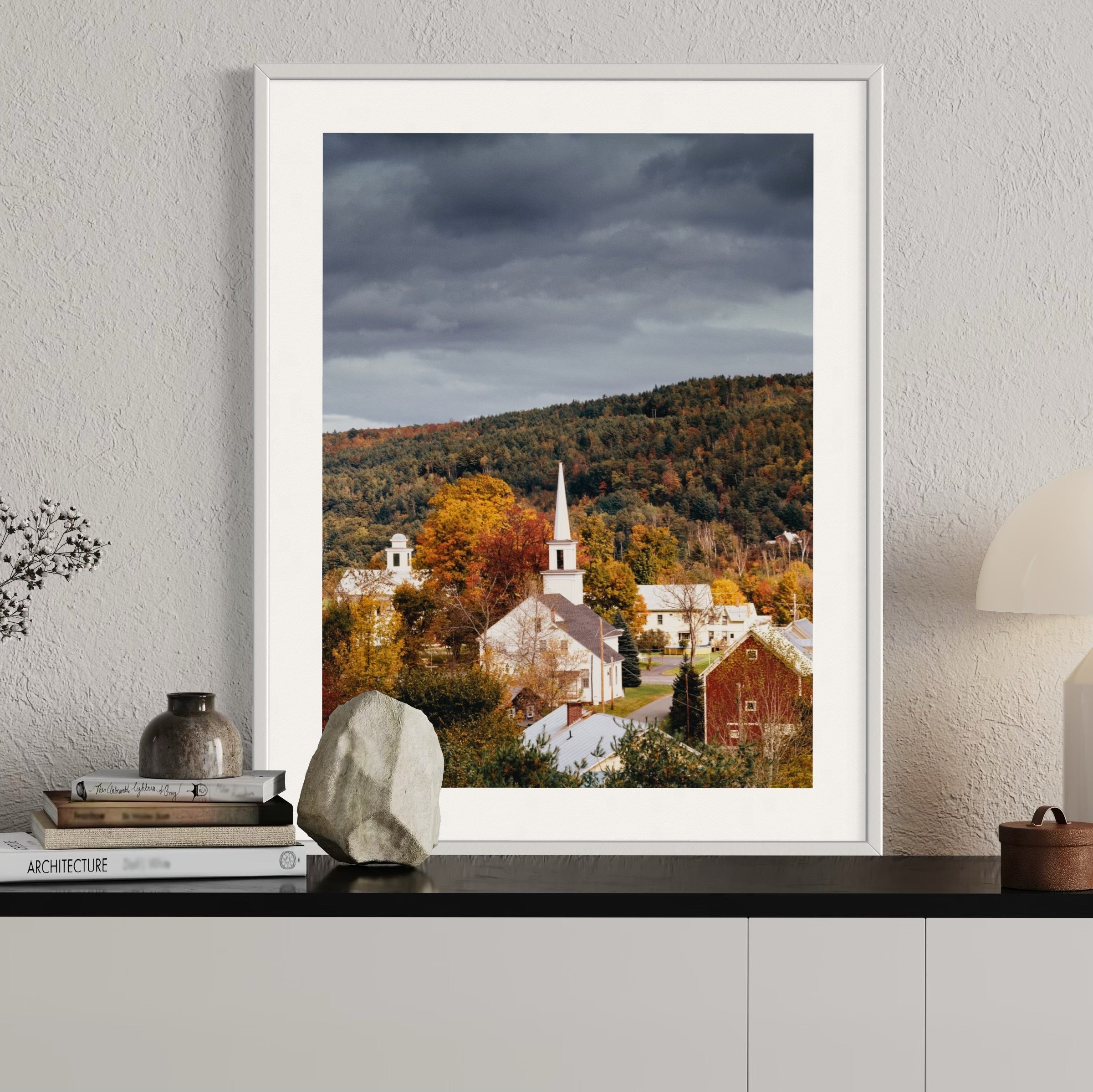 Village in Autumn - Moderno Wall Art Wall Art