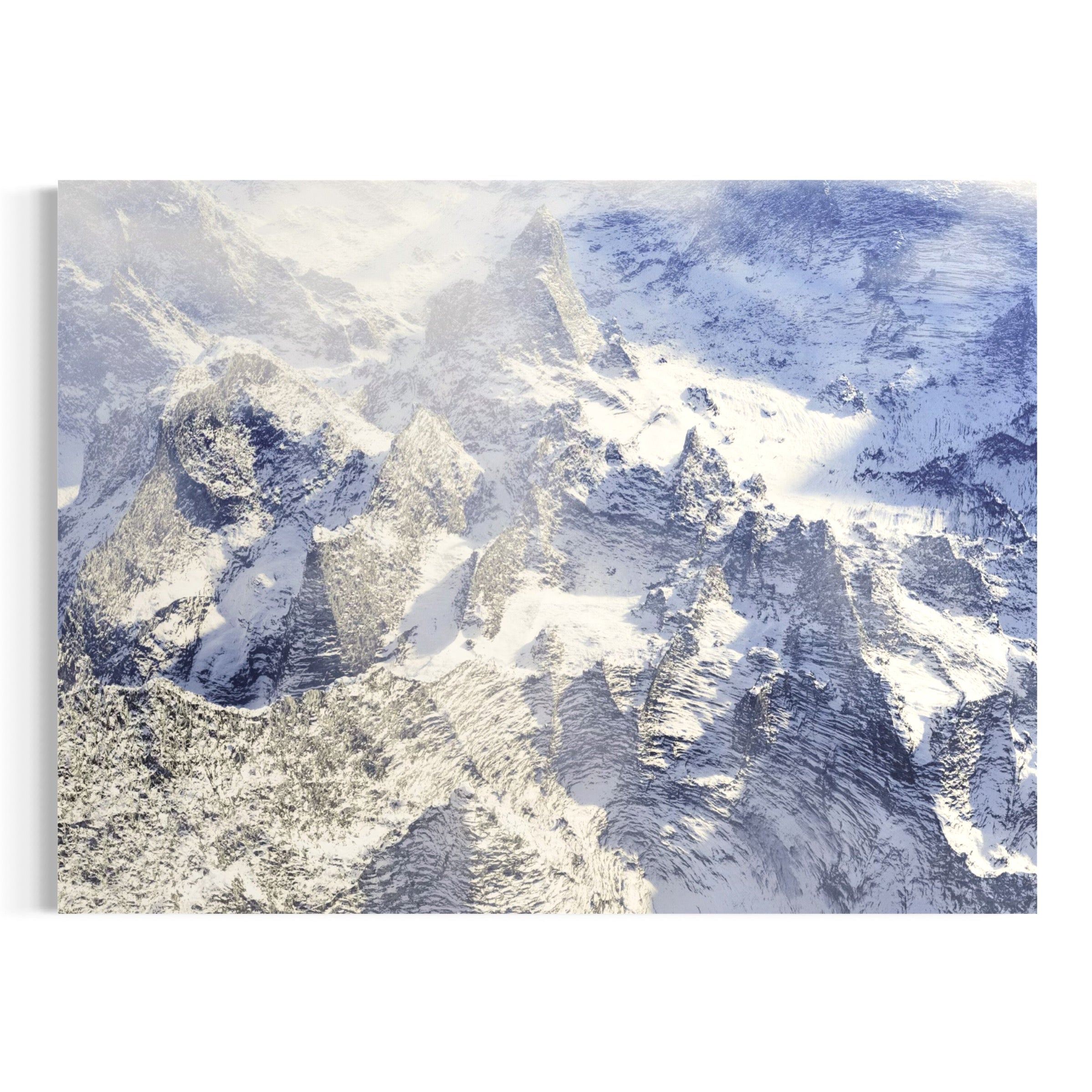 Jagged Mountain Peaks - Moderno Wall Art Wall Art