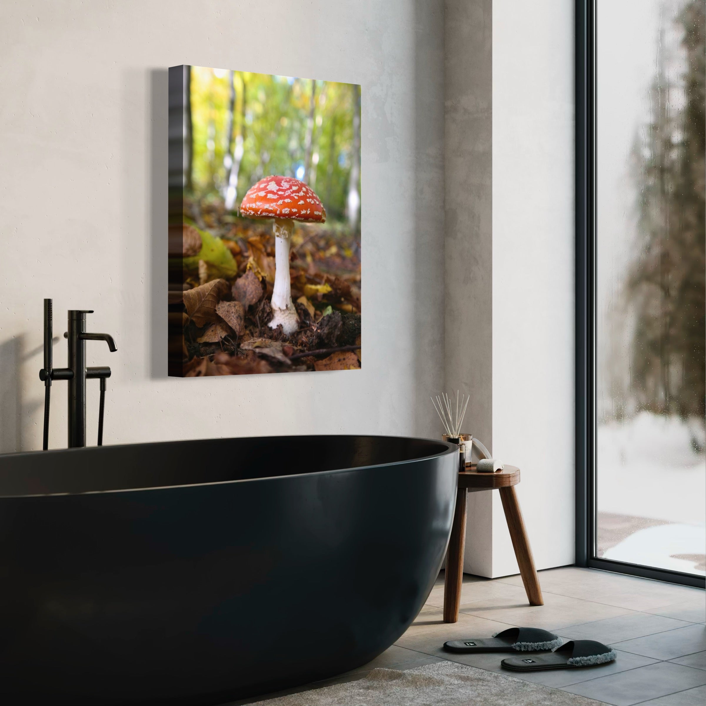 Red Cap Mushroom - Moderno Wall Art Wall Art