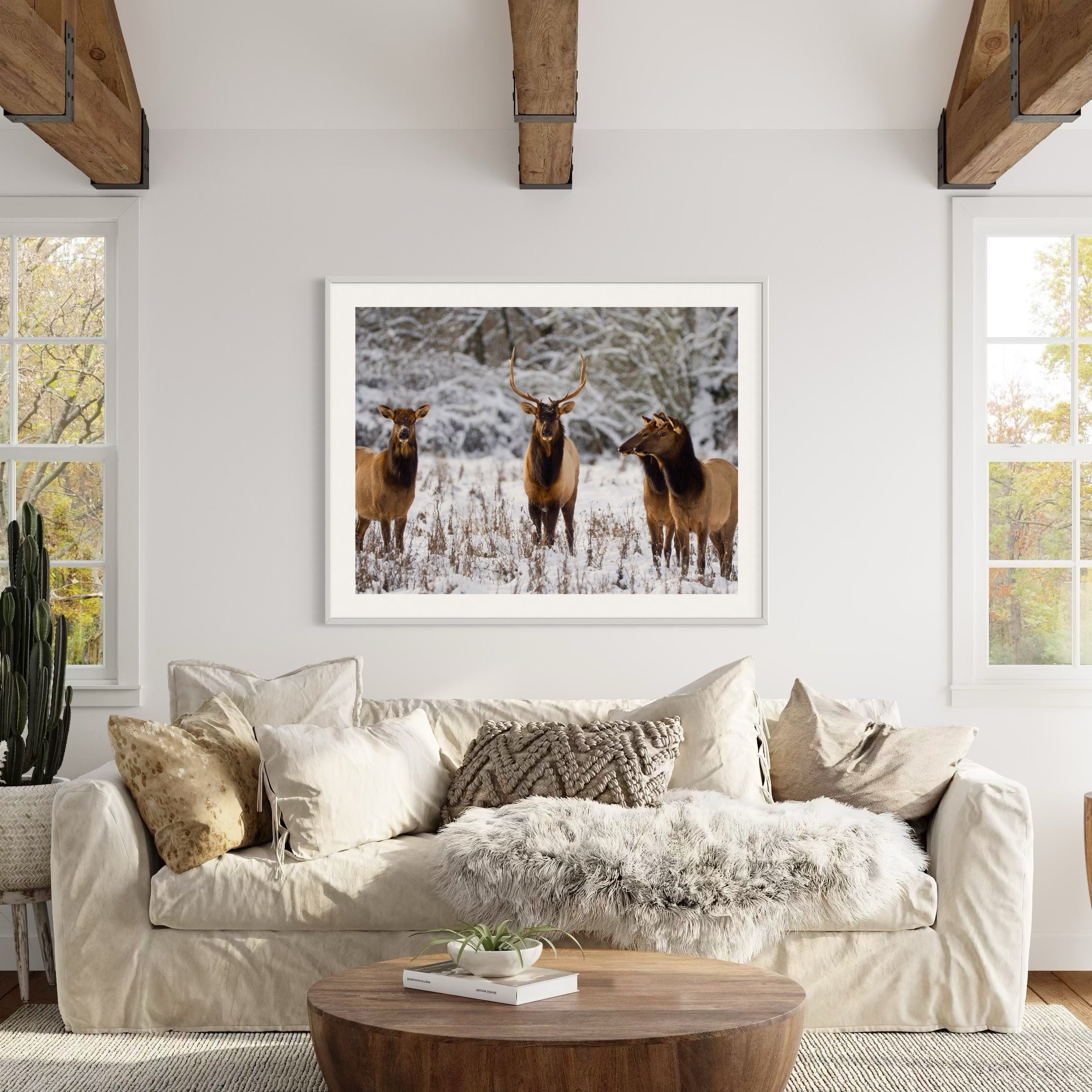 Wintry Companions - Moderno Wall Art Wall Art