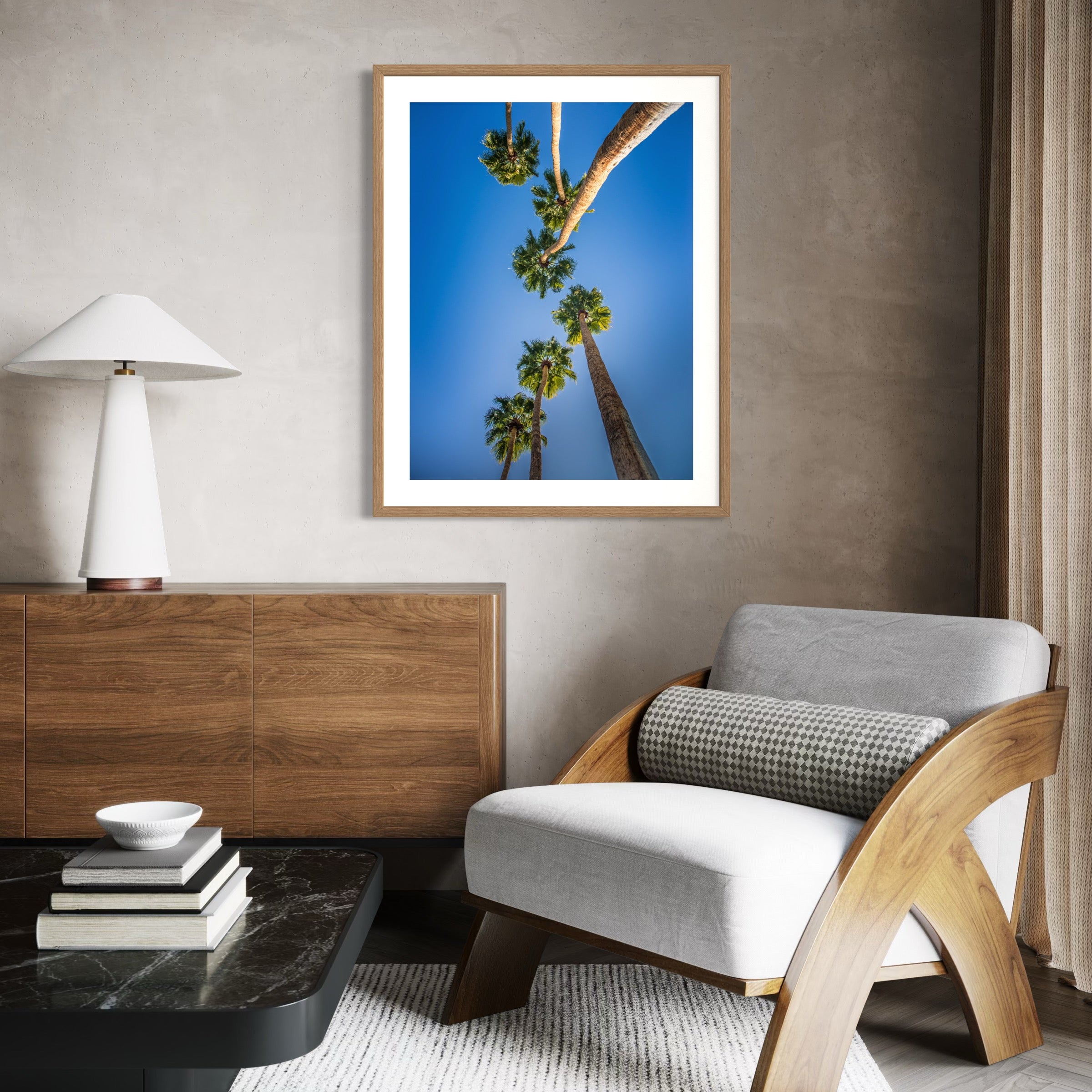 Blue Sky Palms - Moderno Wall Art Wall Art