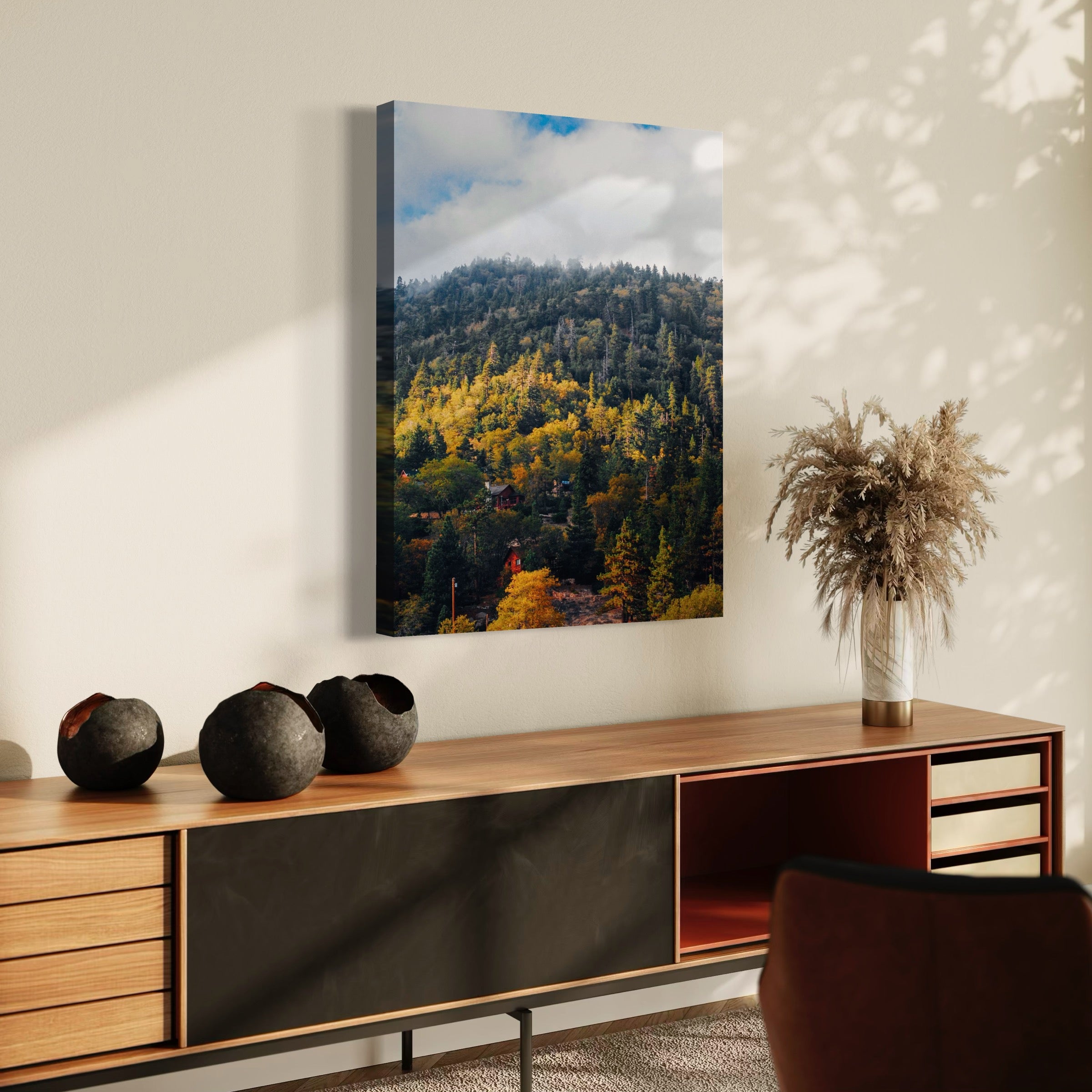 Autumn Hillside - Moderno Wall Art Wall Art