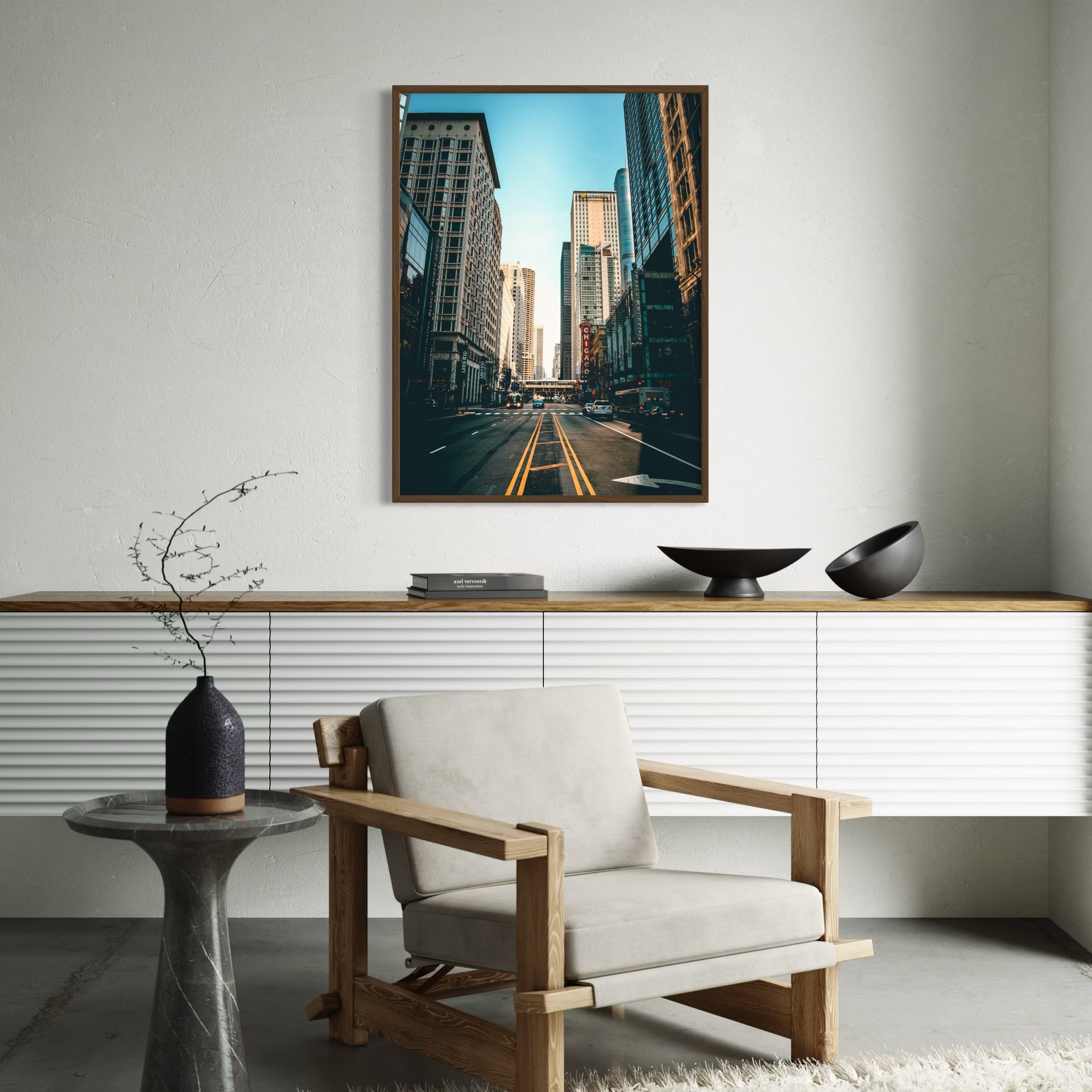 Chicago Street - Moderno Wall Art Wall Art