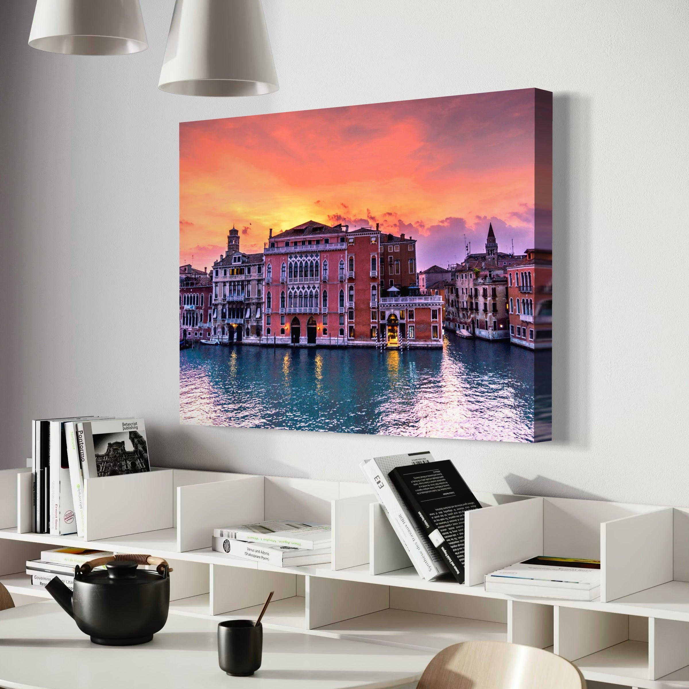 Warm Waters of Venice - Moderno Wall Art Wall Art