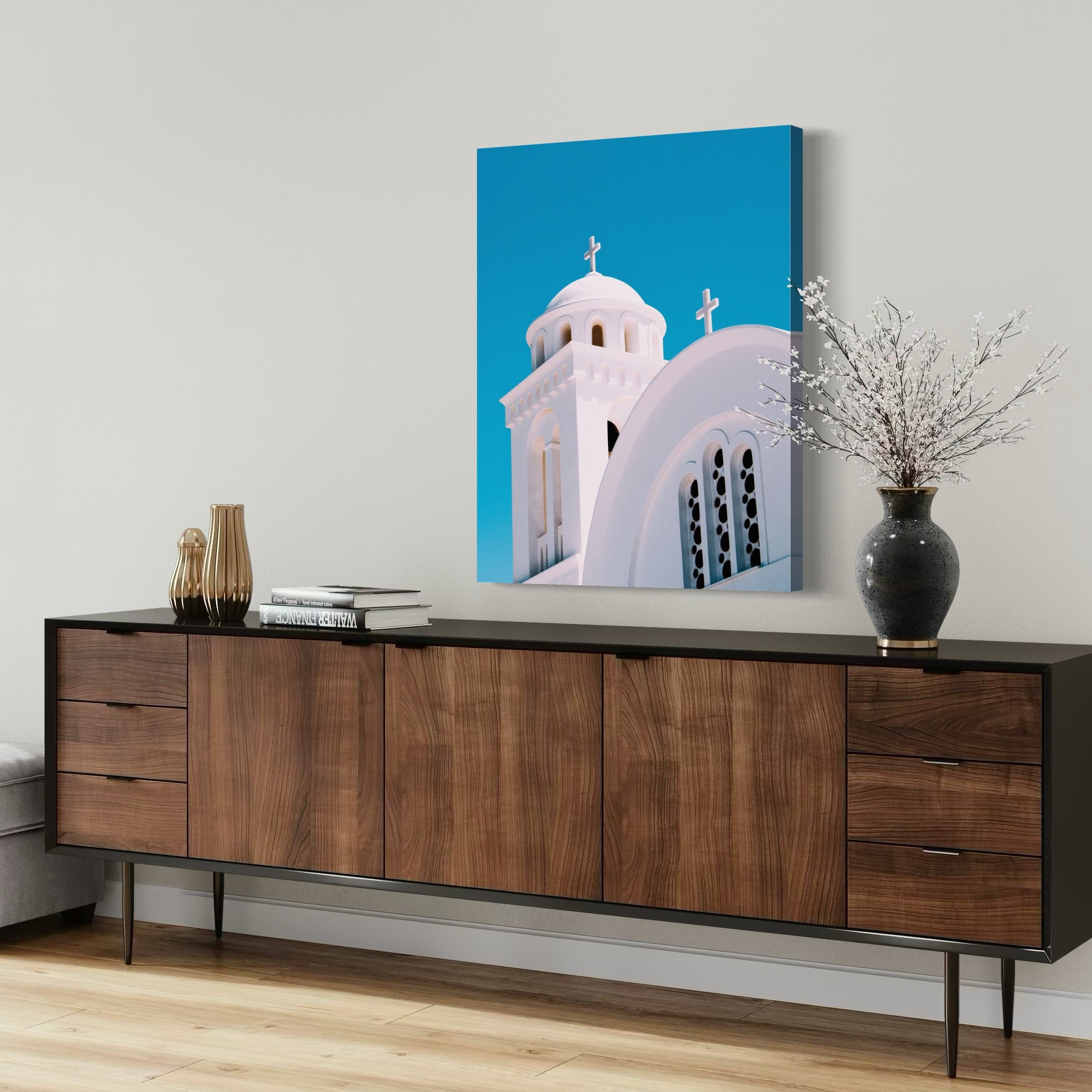 White Church of Paros - Moderno Wall Art Wall Art