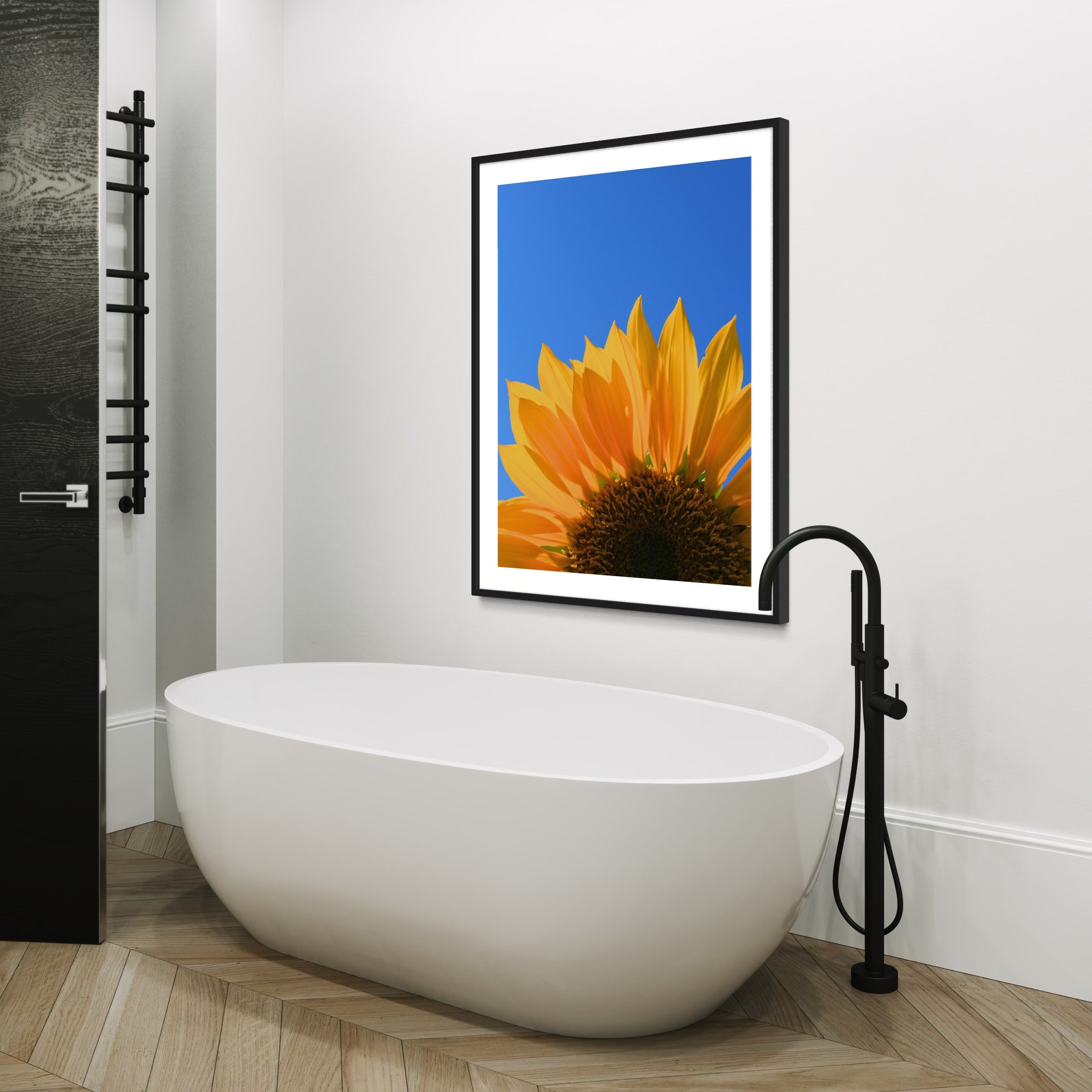 Golden Petals - Moderno Wall Art Wall Art