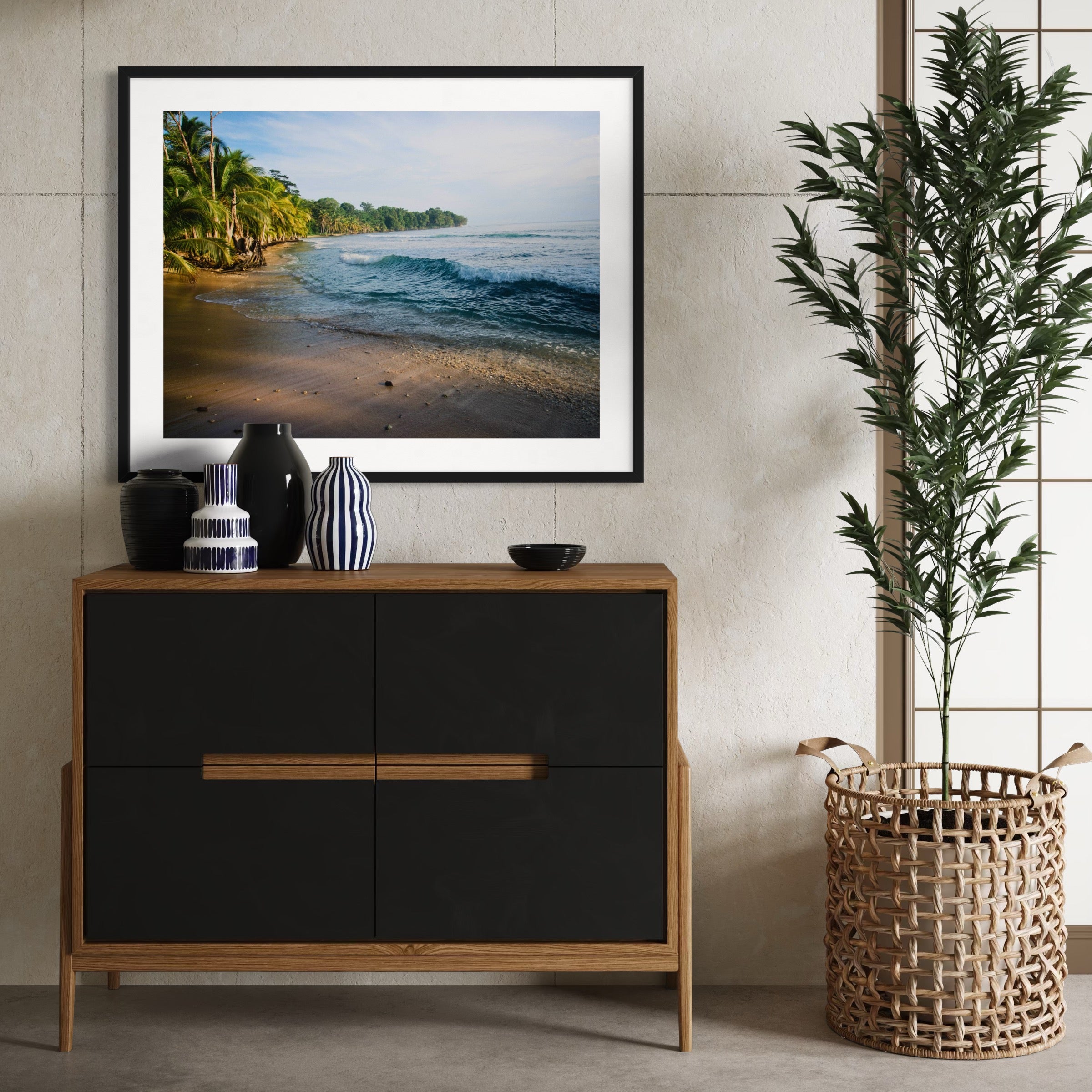 Tropical Shoreline - Moderno Wall Art Wall Art