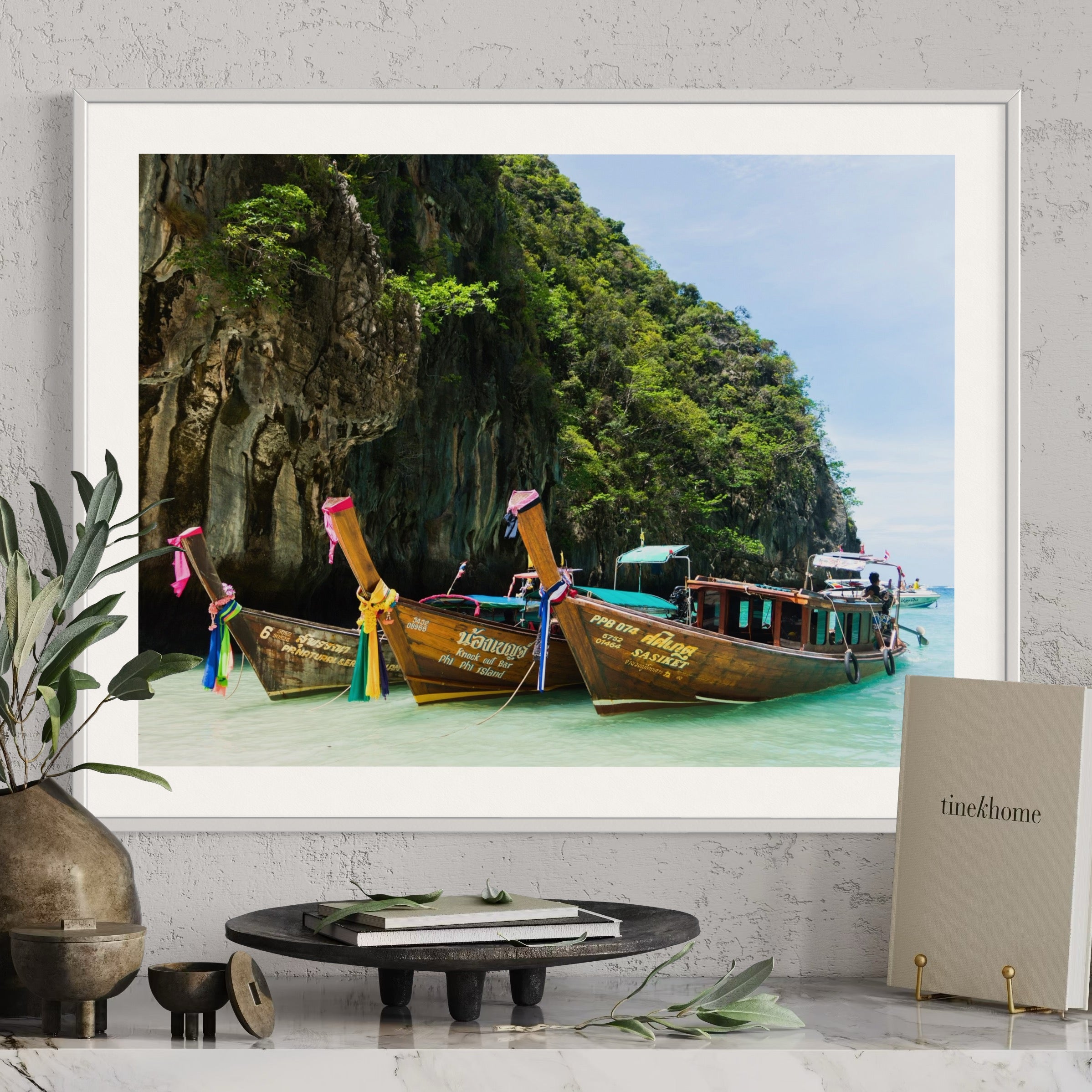 Anchored in Paradise - Moderno Wall Art Wall Art
