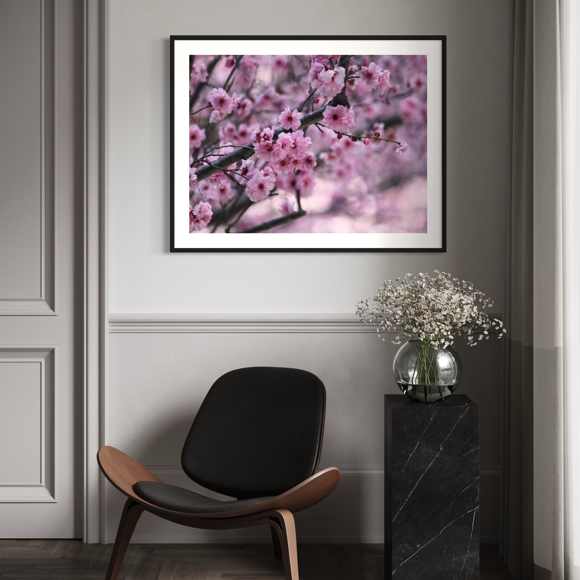 Cherry Blossom Dreams - Moderno Wall Art Wall Art