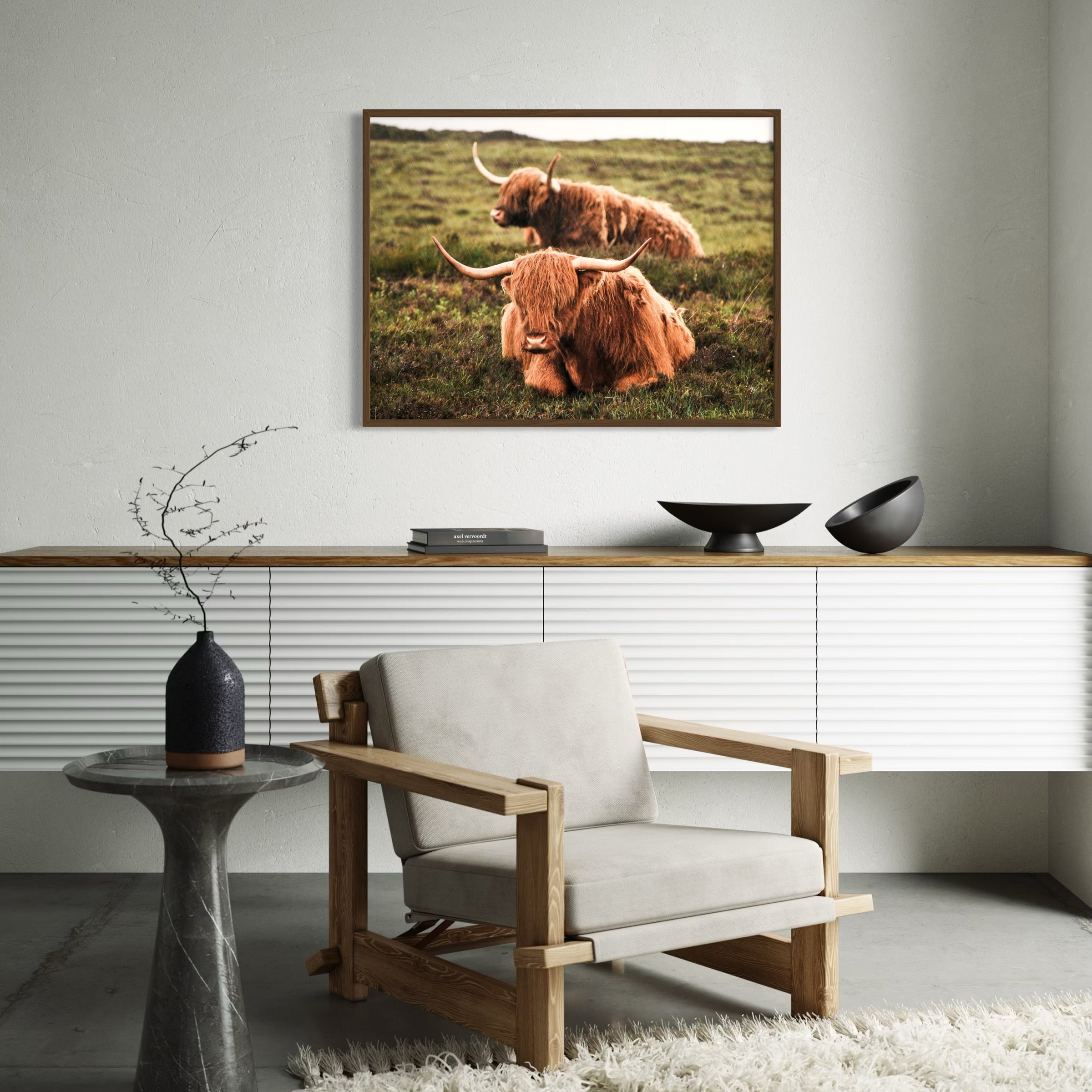 Highland Duo - Moderno Wall Art Wall Art