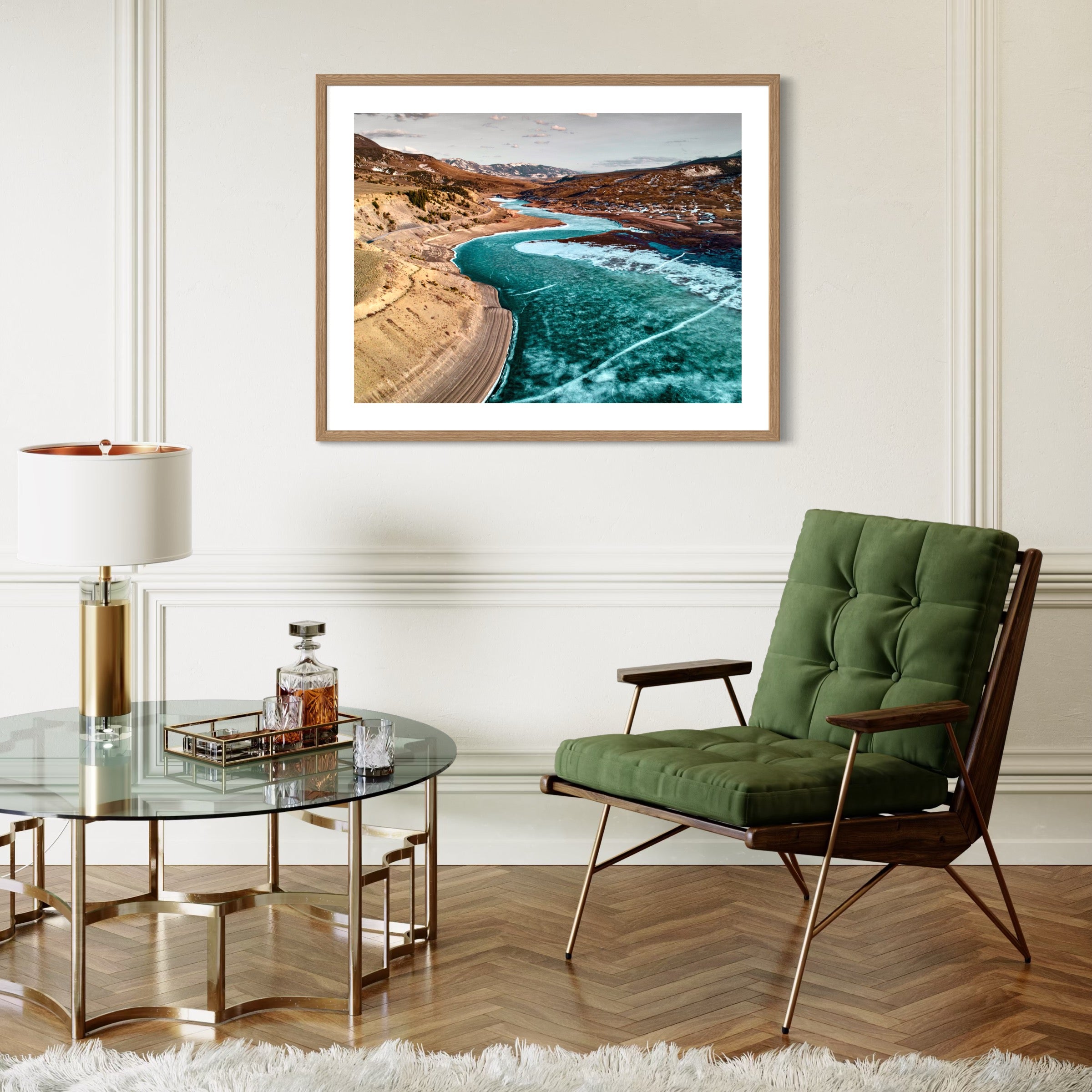 Blue Divide - Moderno Wall Art Wall Art