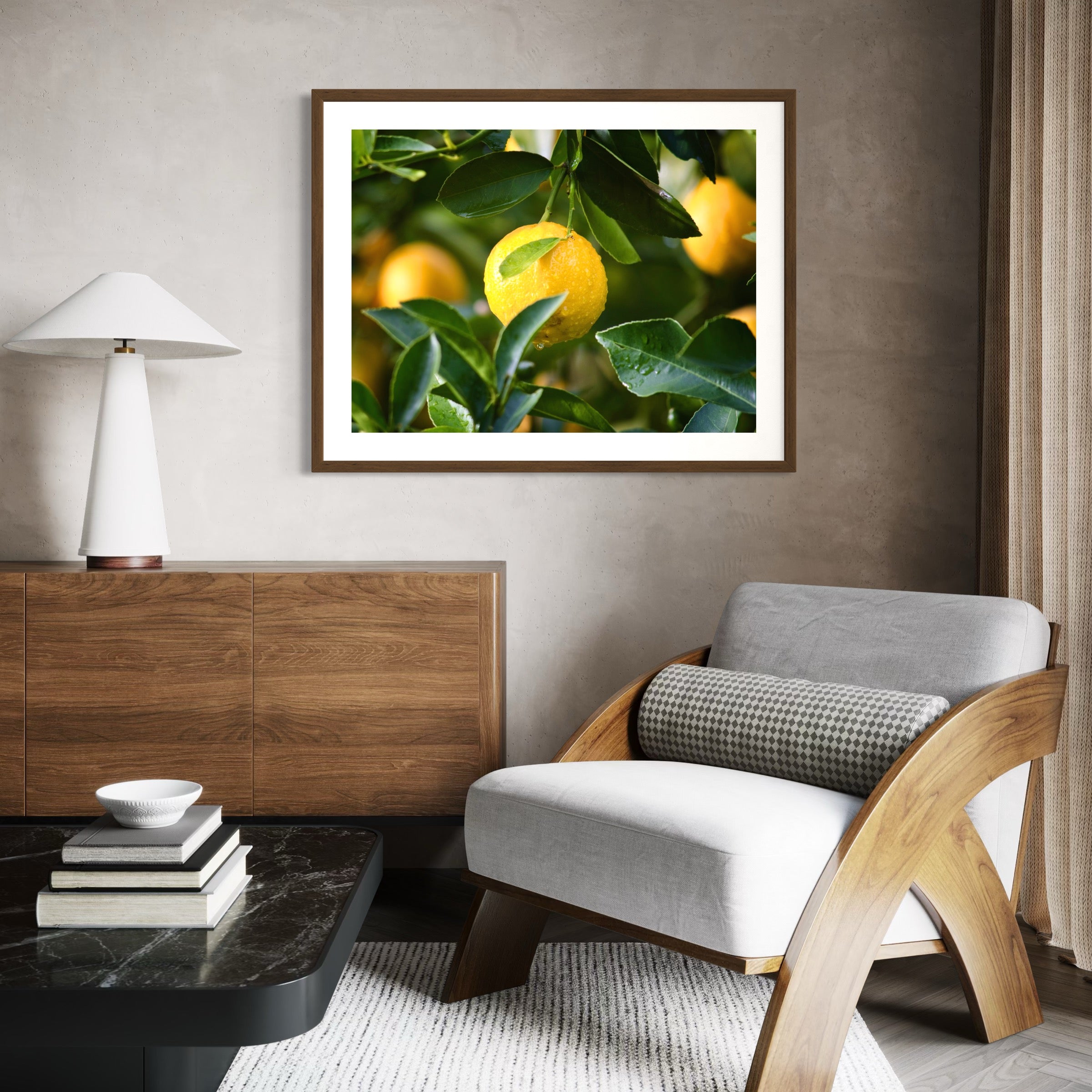 Lemon In Focus - Moderno Wall Art Wall Art