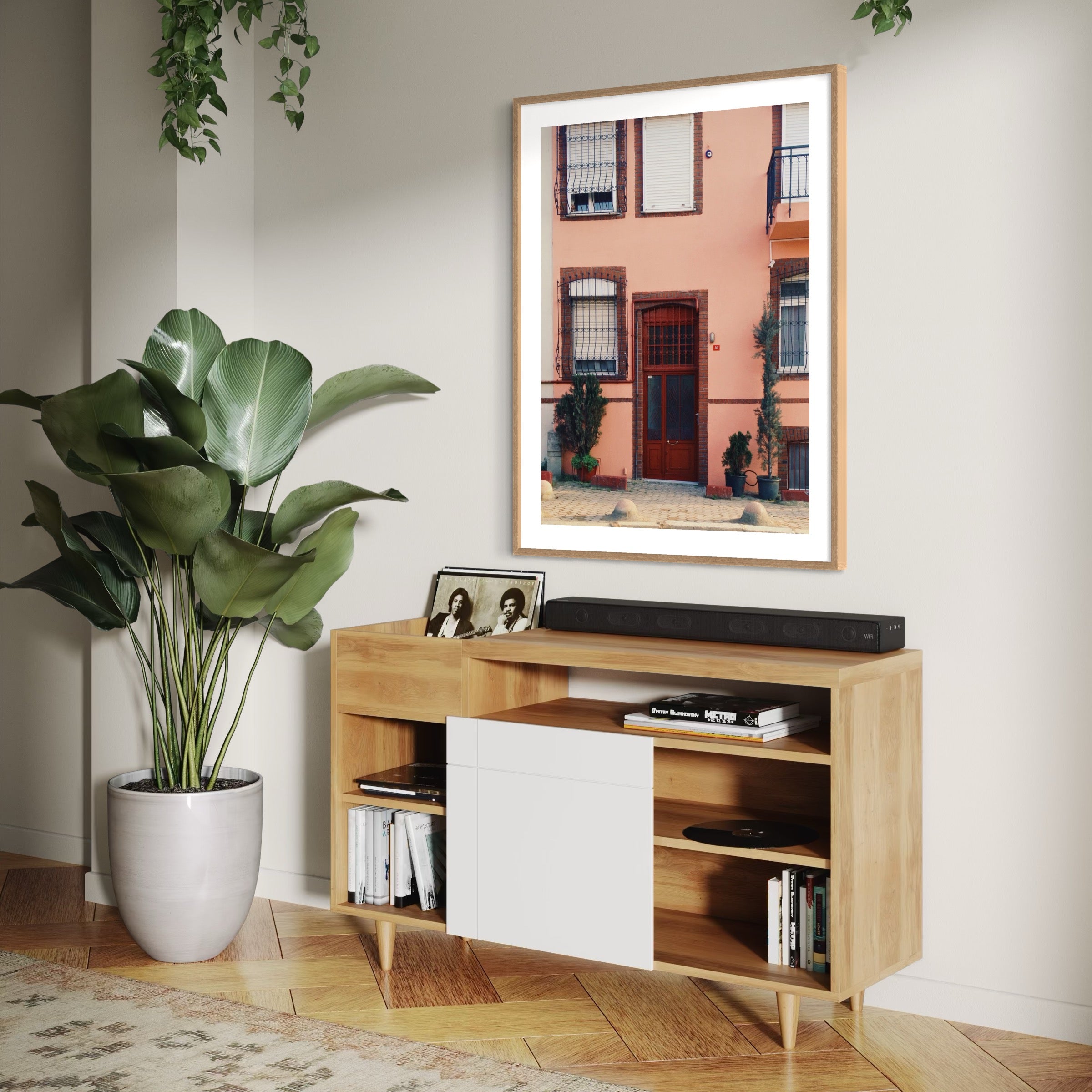 Pink Facade - Moderno Wall Art Wall Art