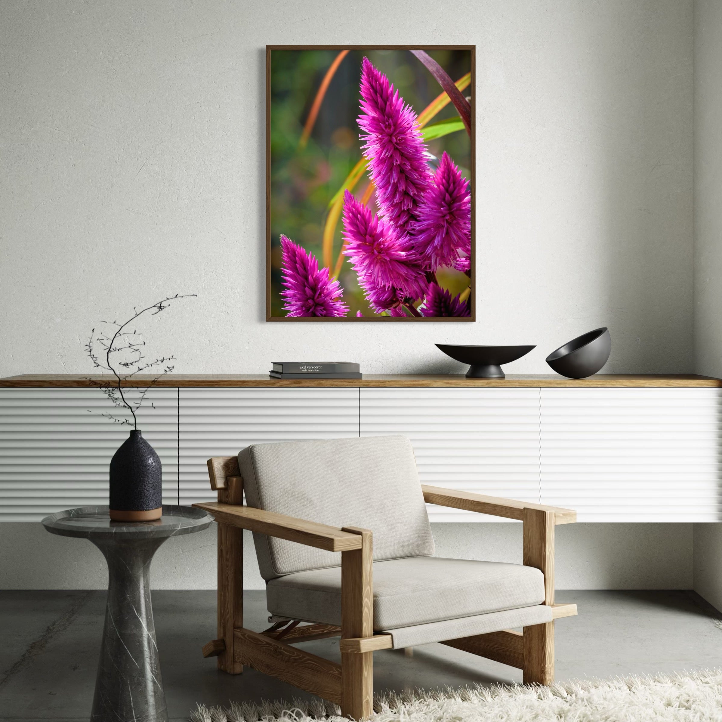 Celosia in Bloom - Moderno Wall Art Wall Art