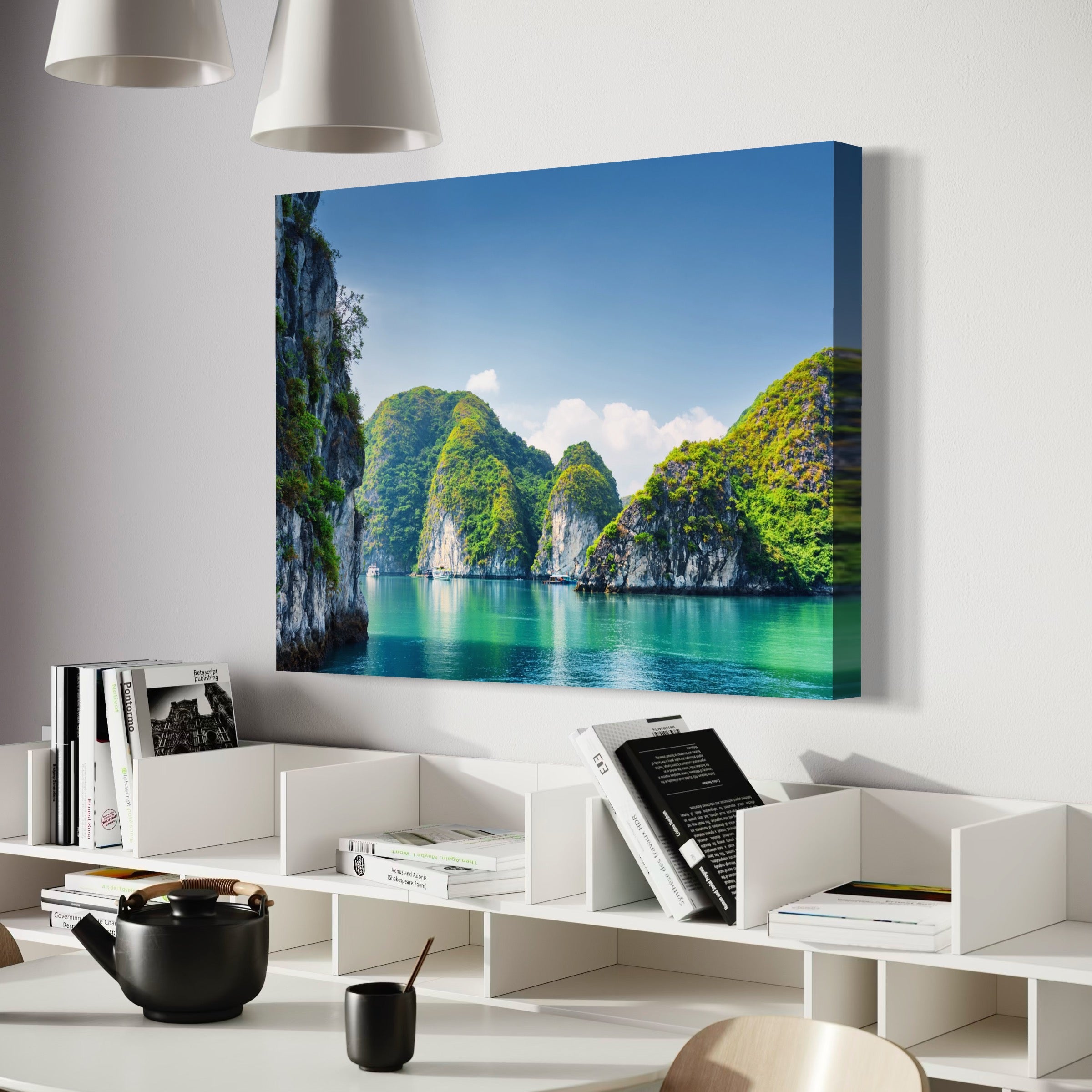 Emerald Reflections - Moderno Wall Art Wall Art