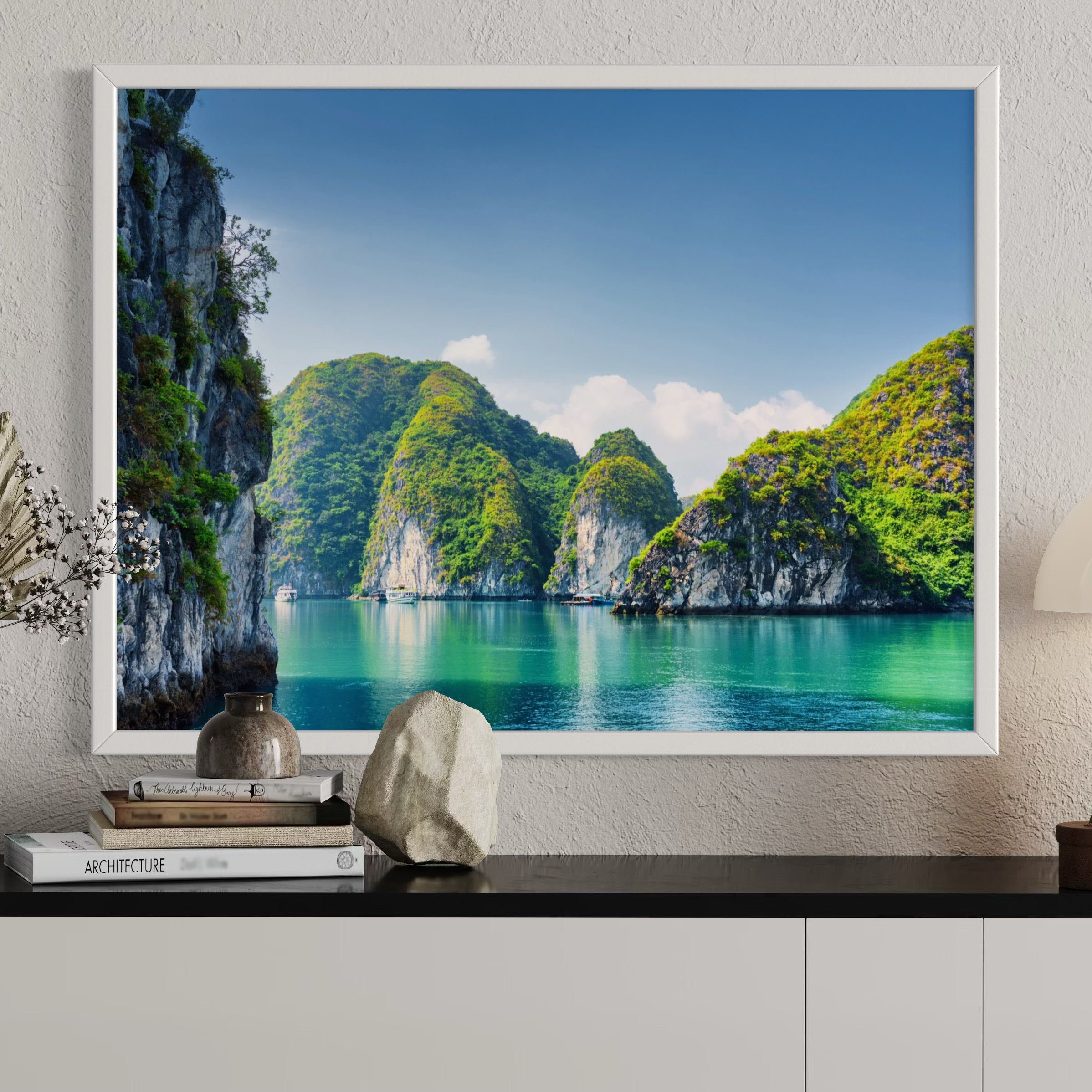 Emerald Reflections - Moderno Wall Art Wall Art