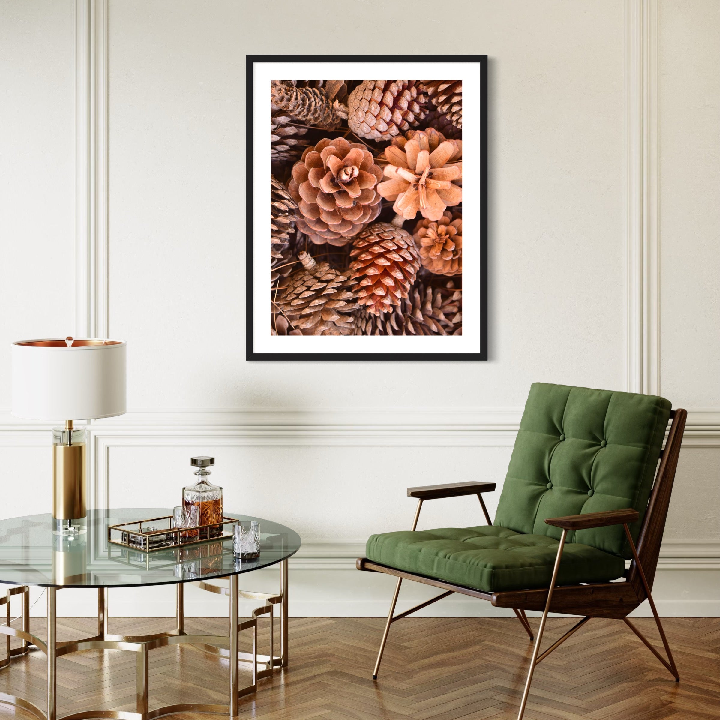 Woodland Pine Cones - Moderno Wall Art Wall Art