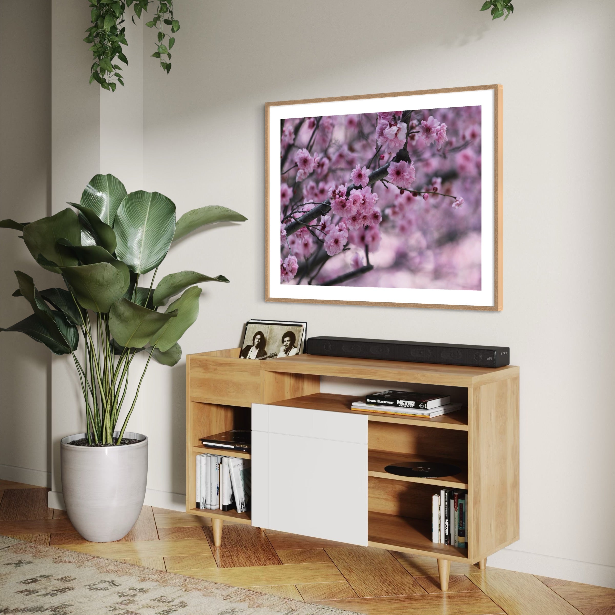 Cherry Blossom Dreams - Moderno Wall Art Wall Art
