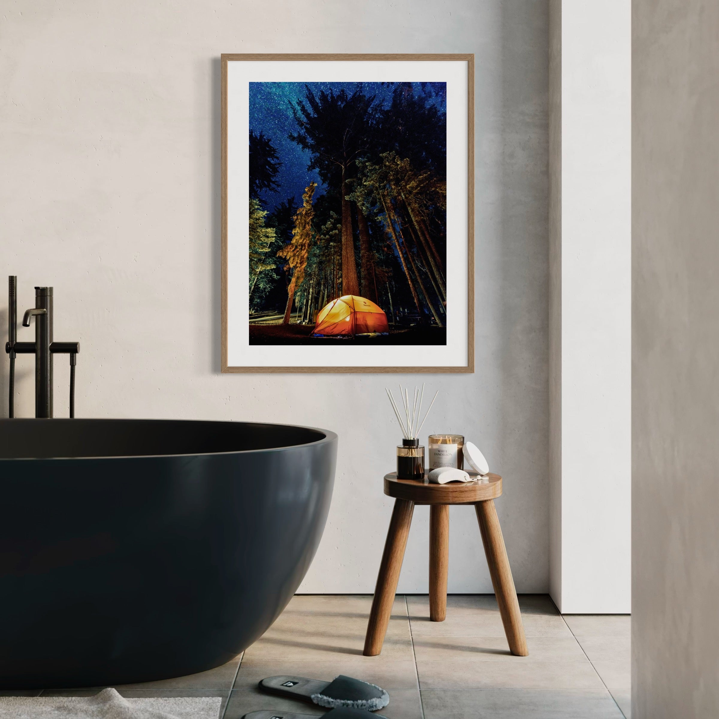 Camping in the Wilderness - Moderno Wall Art Wall Art