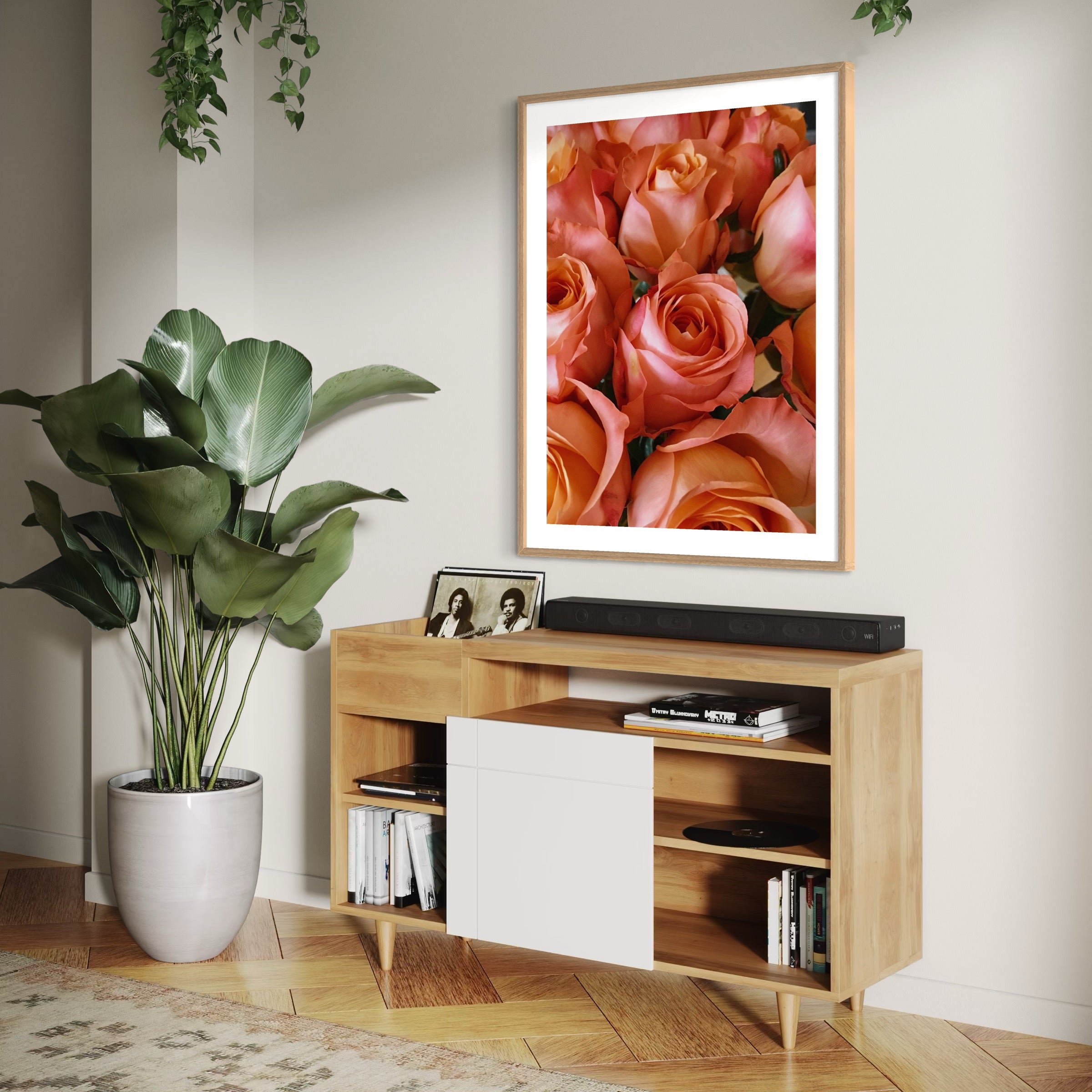 Coral Elegance - Moderno Wall Art Wall Art