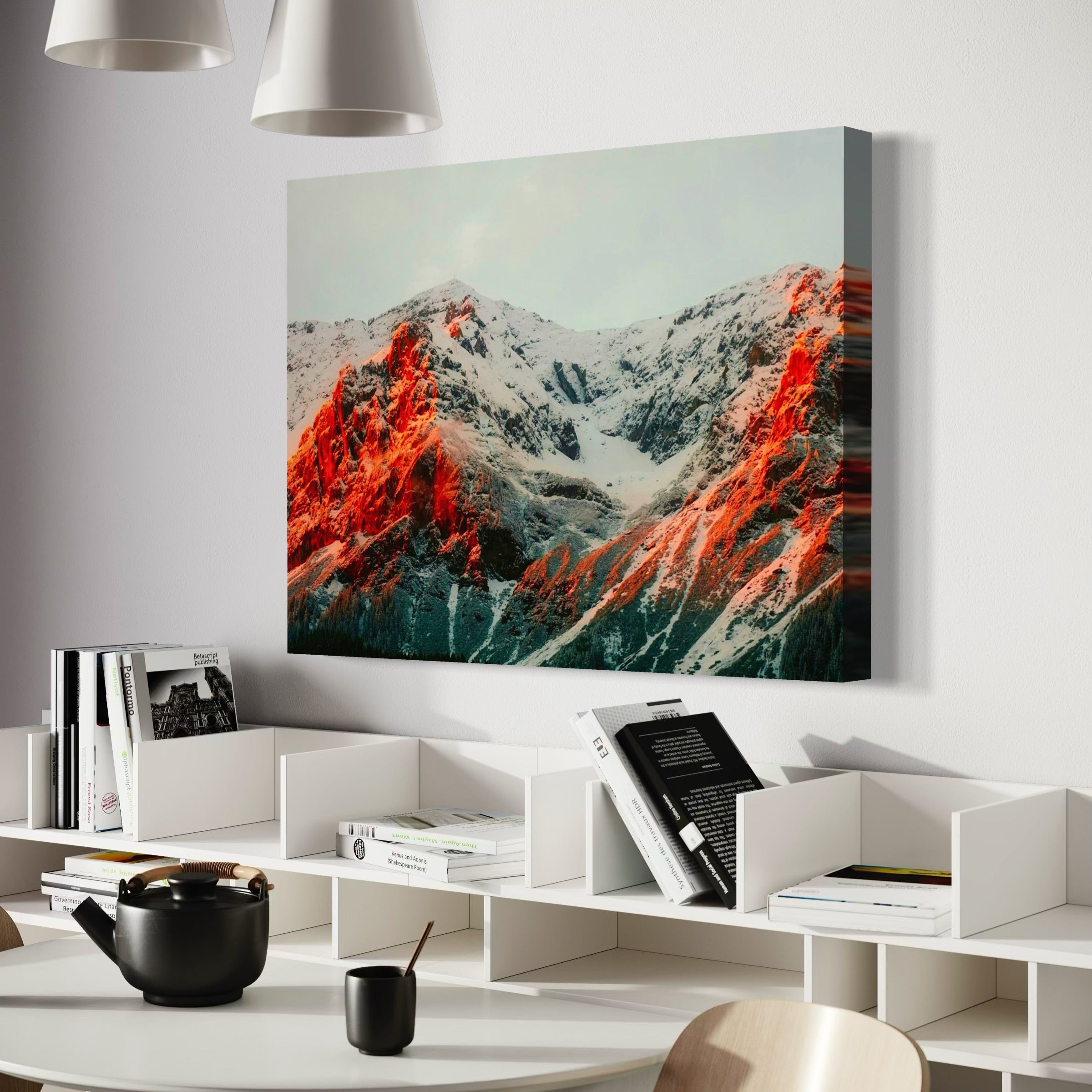 Fire on the Mountain - Moderno Wall Art Wall Art