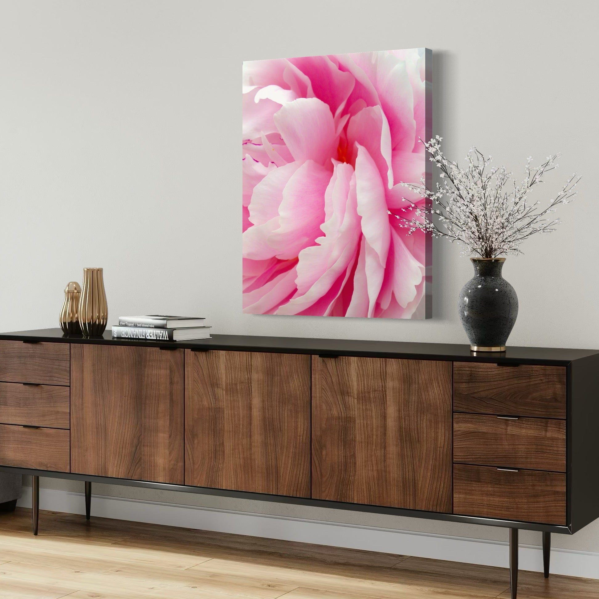 Soft Pink Peony - Moderno Wall Art Wall Art