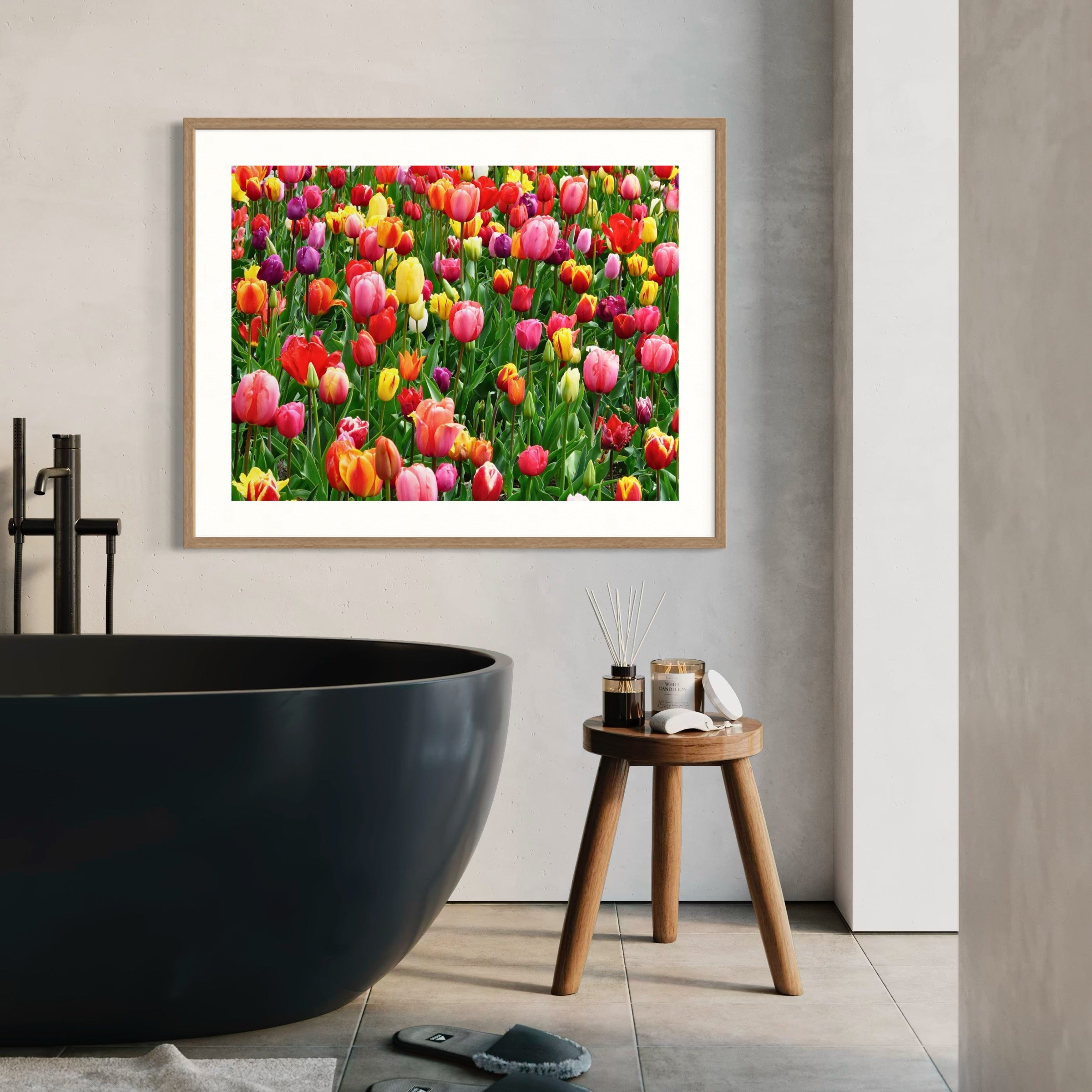 Tulip Field Glow - Moderno Wall Art Wall Art