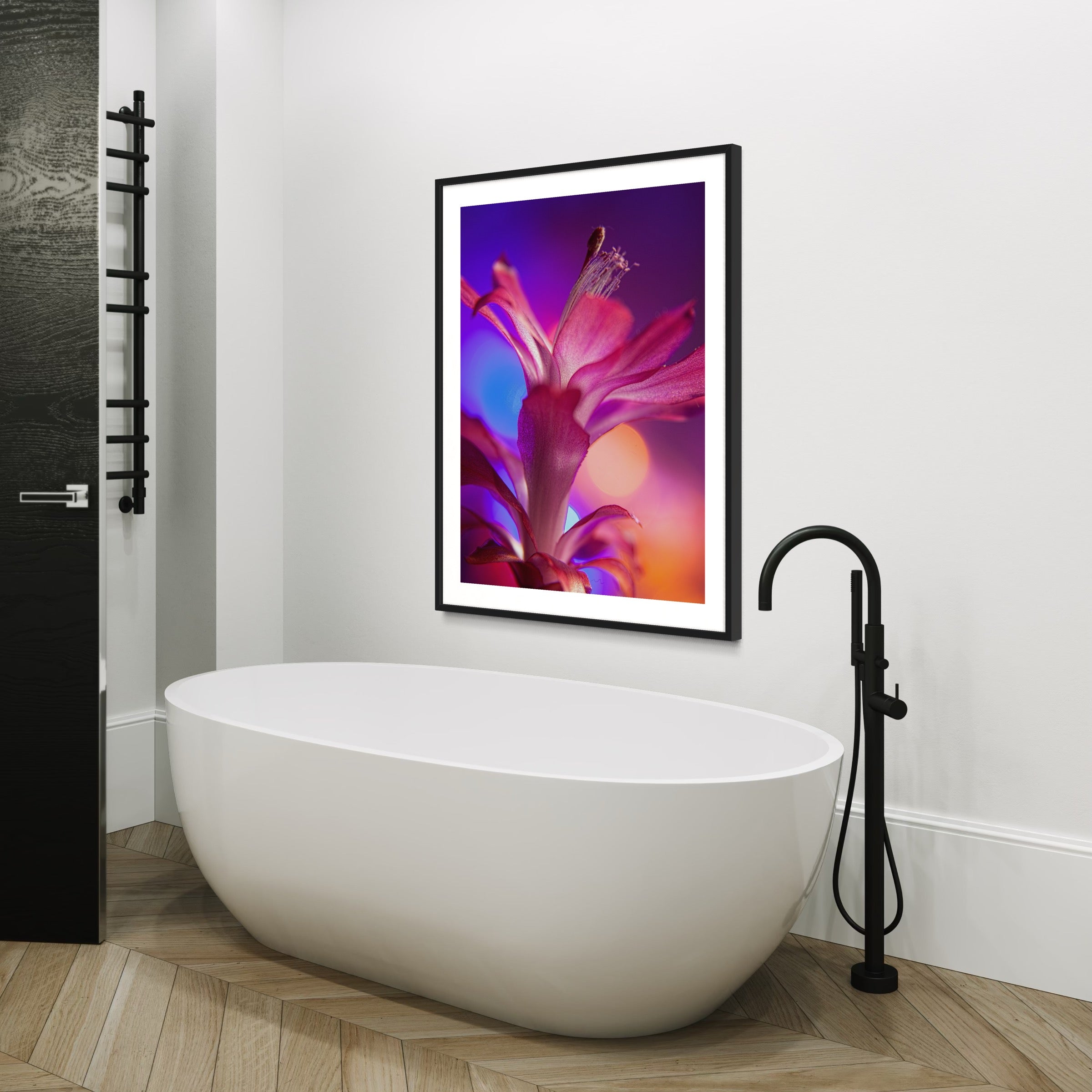 Petal Radiance - Moderno Wall Art