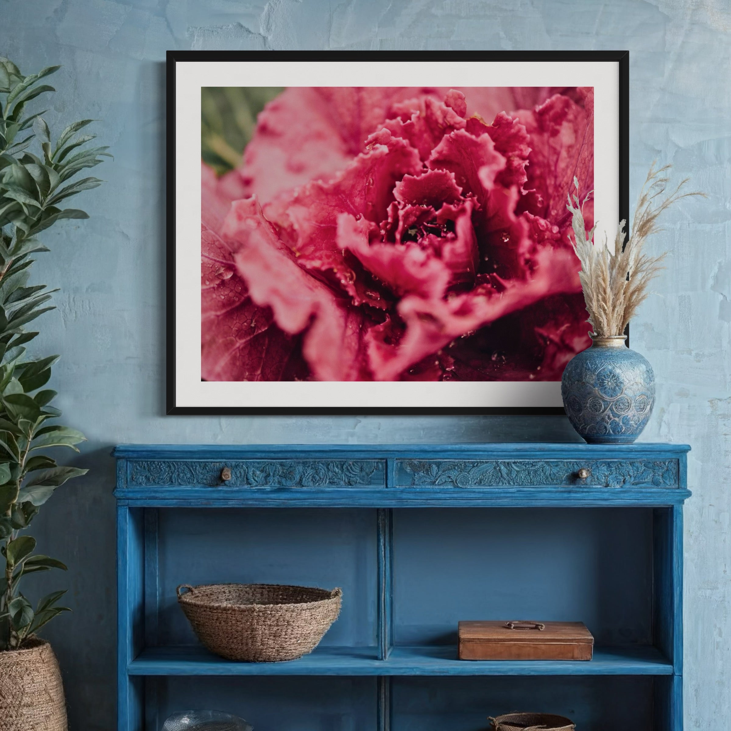 Crimson Bloom - Moderno Wall Art Wall Art