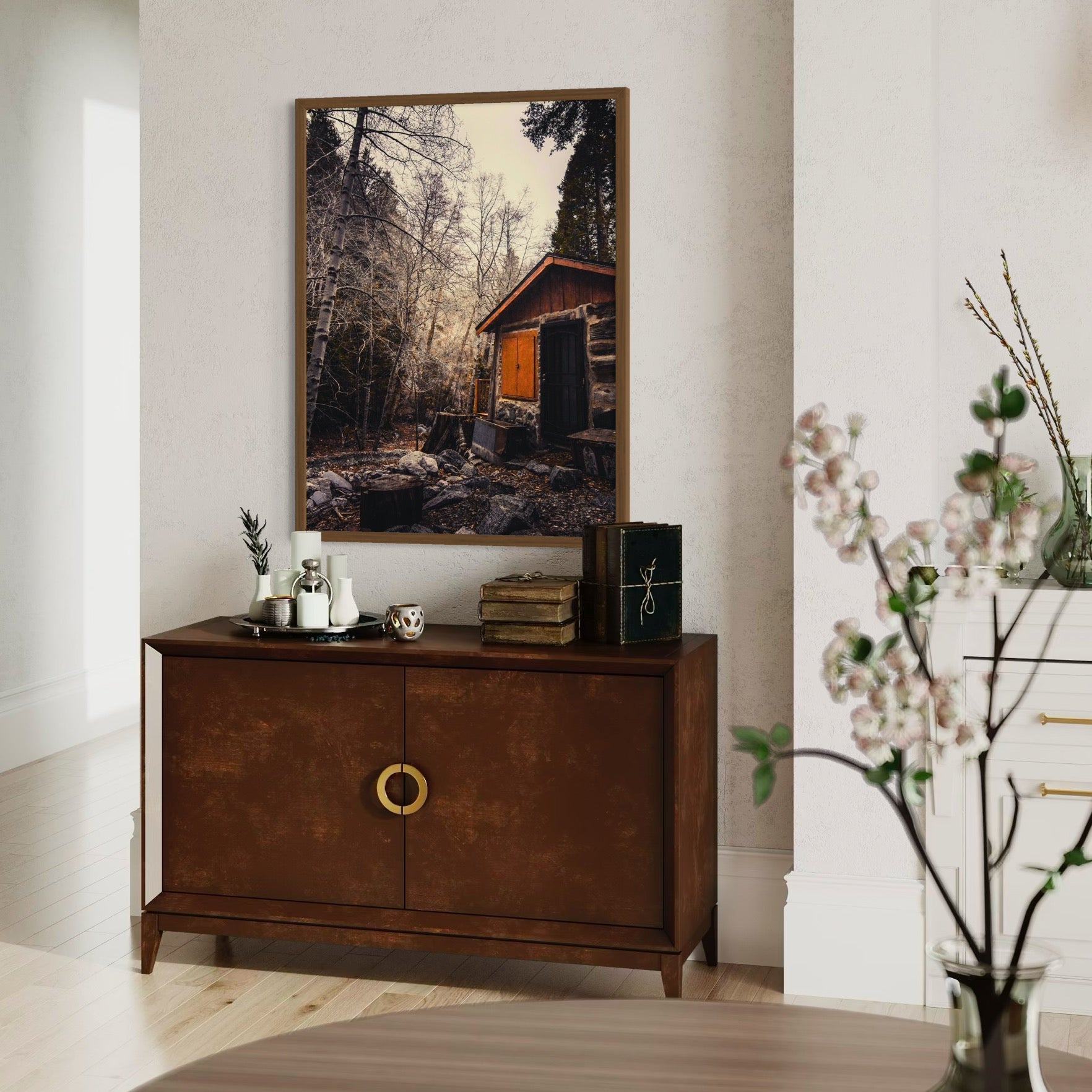 Mysterious Cabin - Moderno Wall Art Wall Art