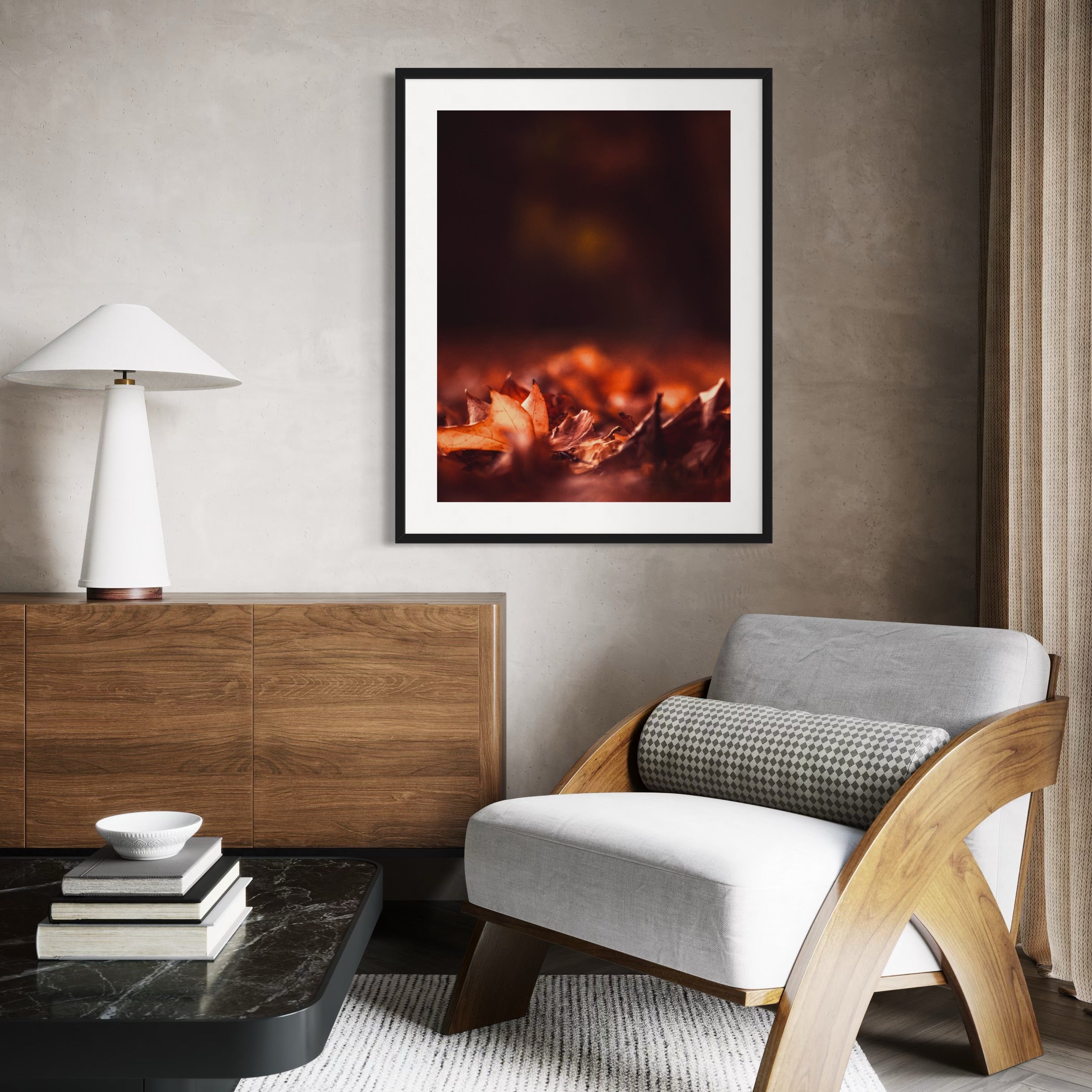 Crimson Calm - Moderno Wall Art Wall Art