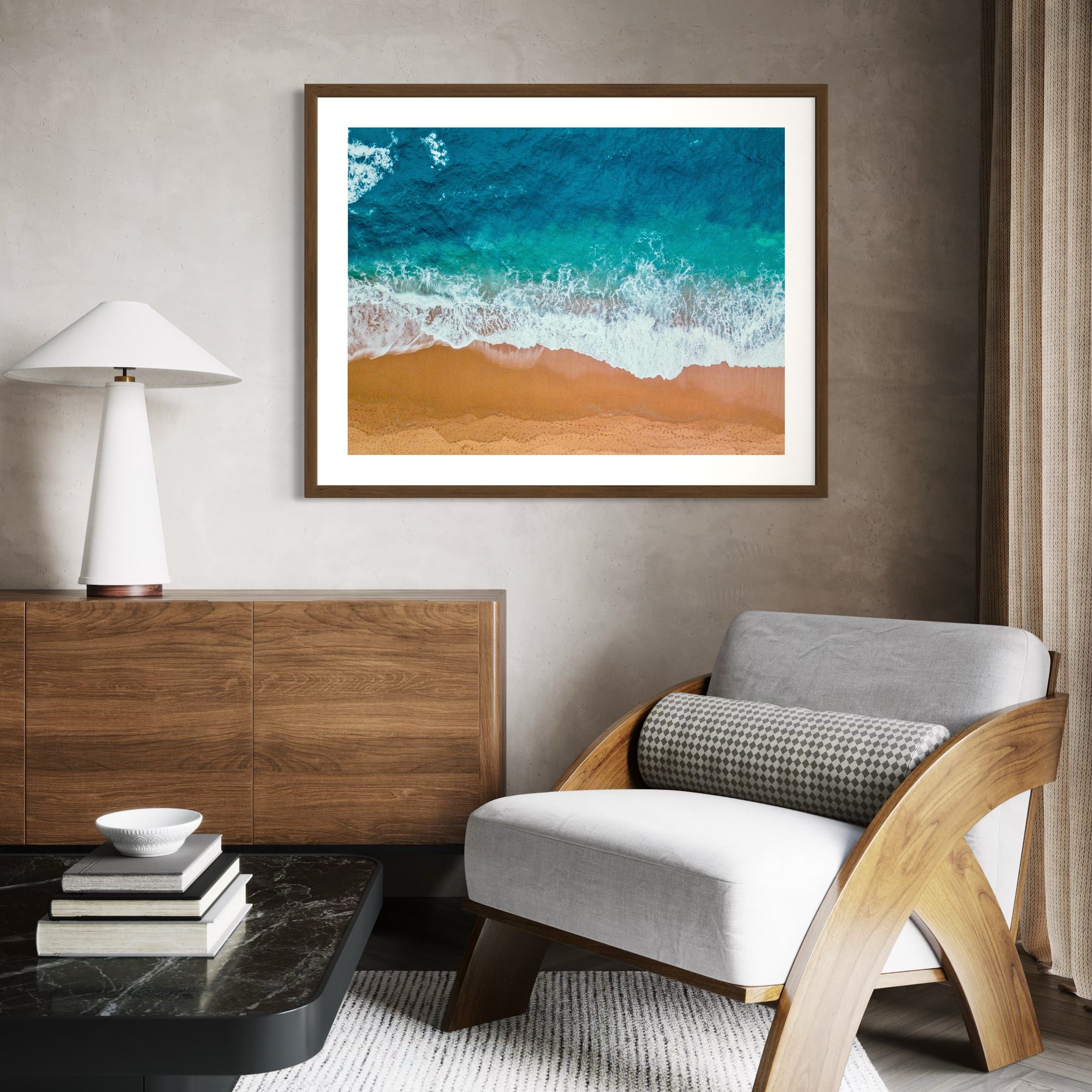 Coastal Contrast - Moderno Wall Art Wall Art