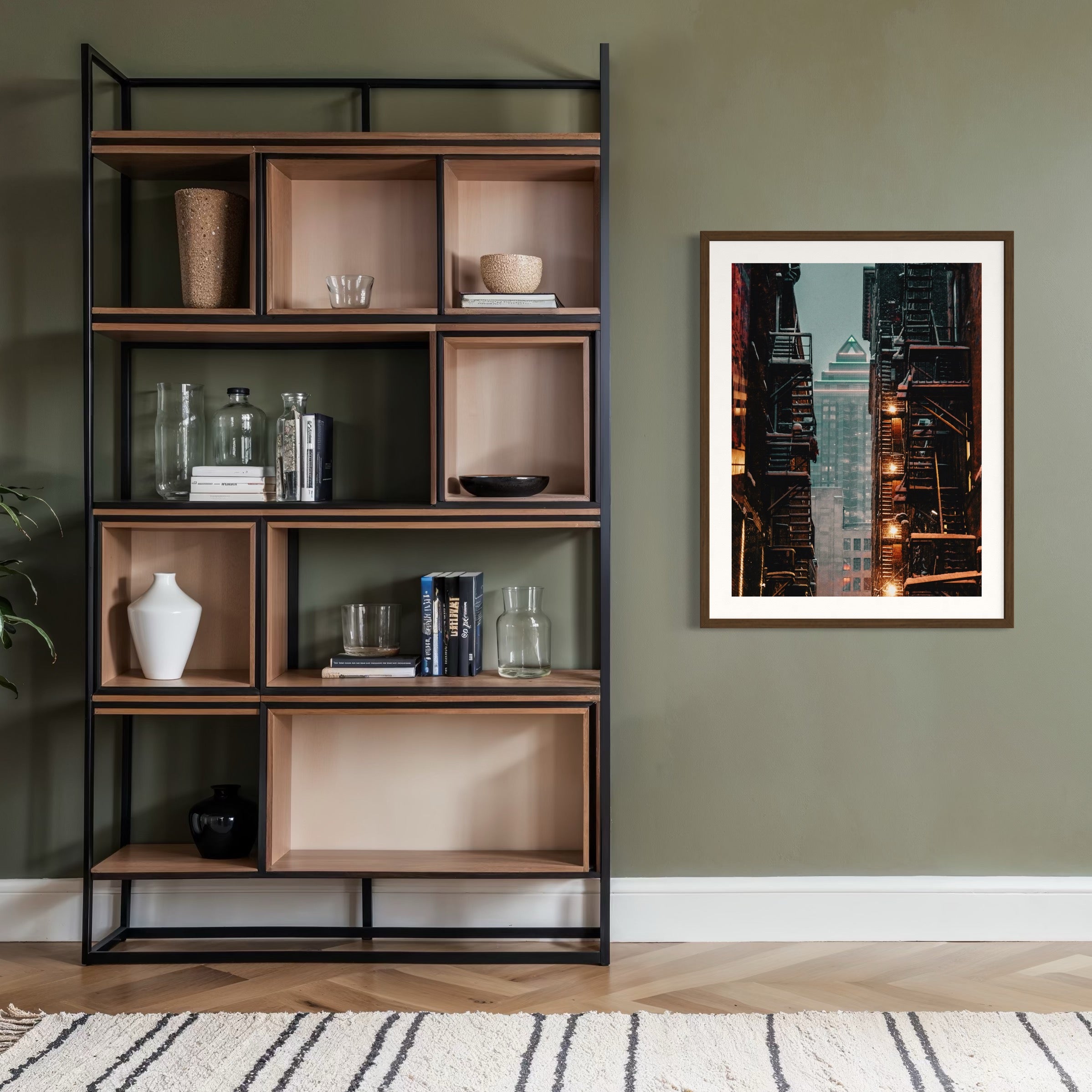 Alleyway Contrast - Moderno Wall Art Wall Art