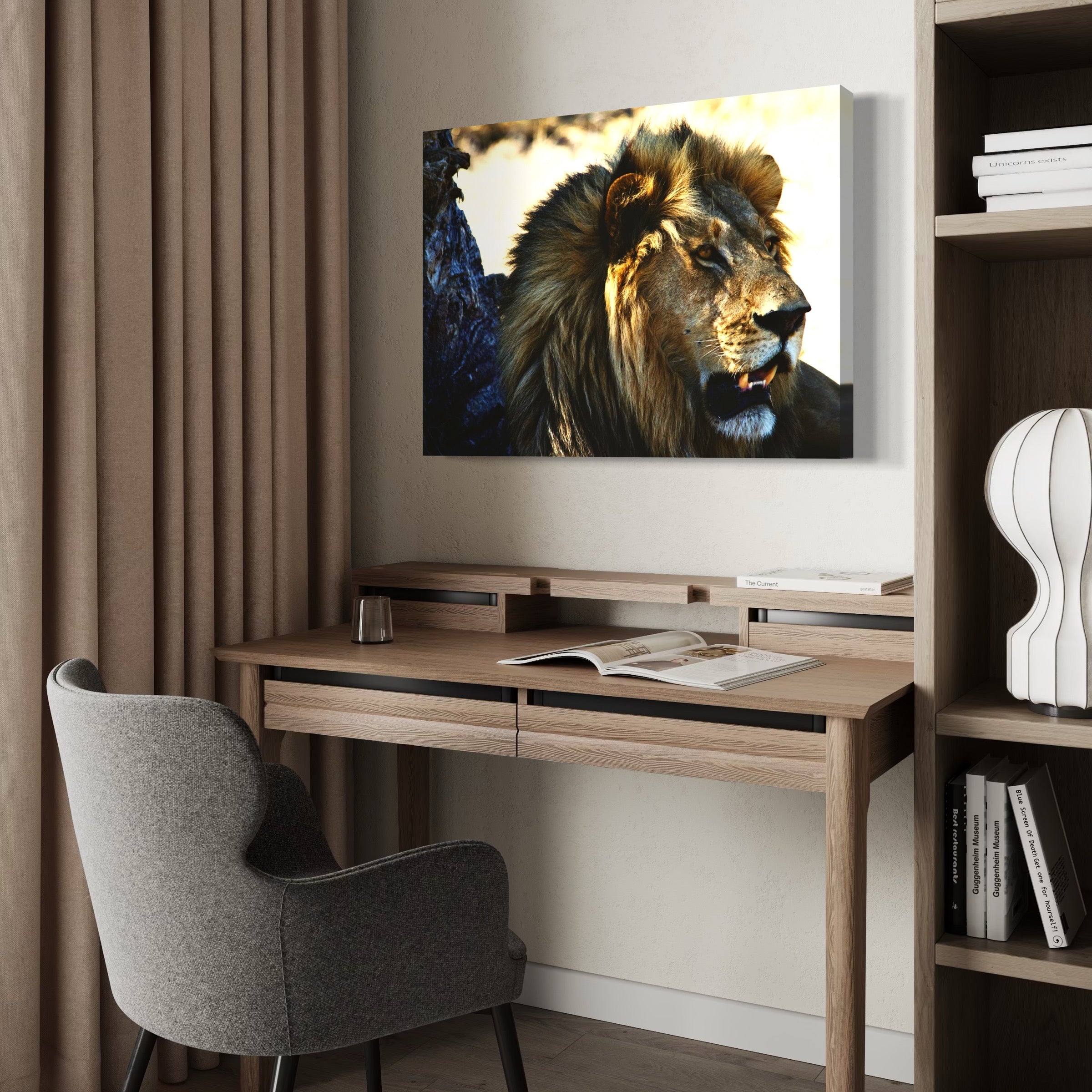 Gaze of the Wild - Moderno Wall Art Wall Art