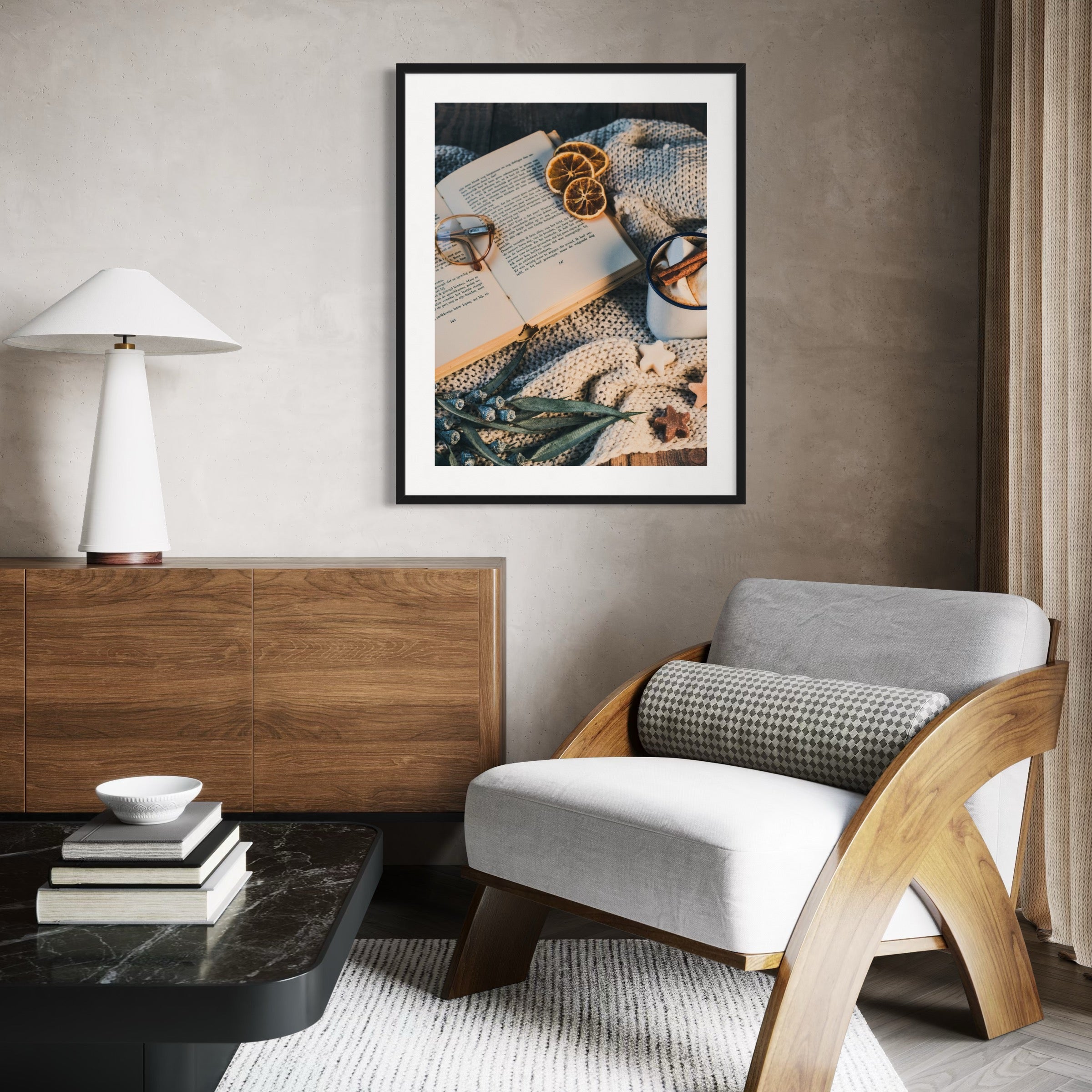 Indoor Autumn Morning - Moderno Wall Art Wall Art