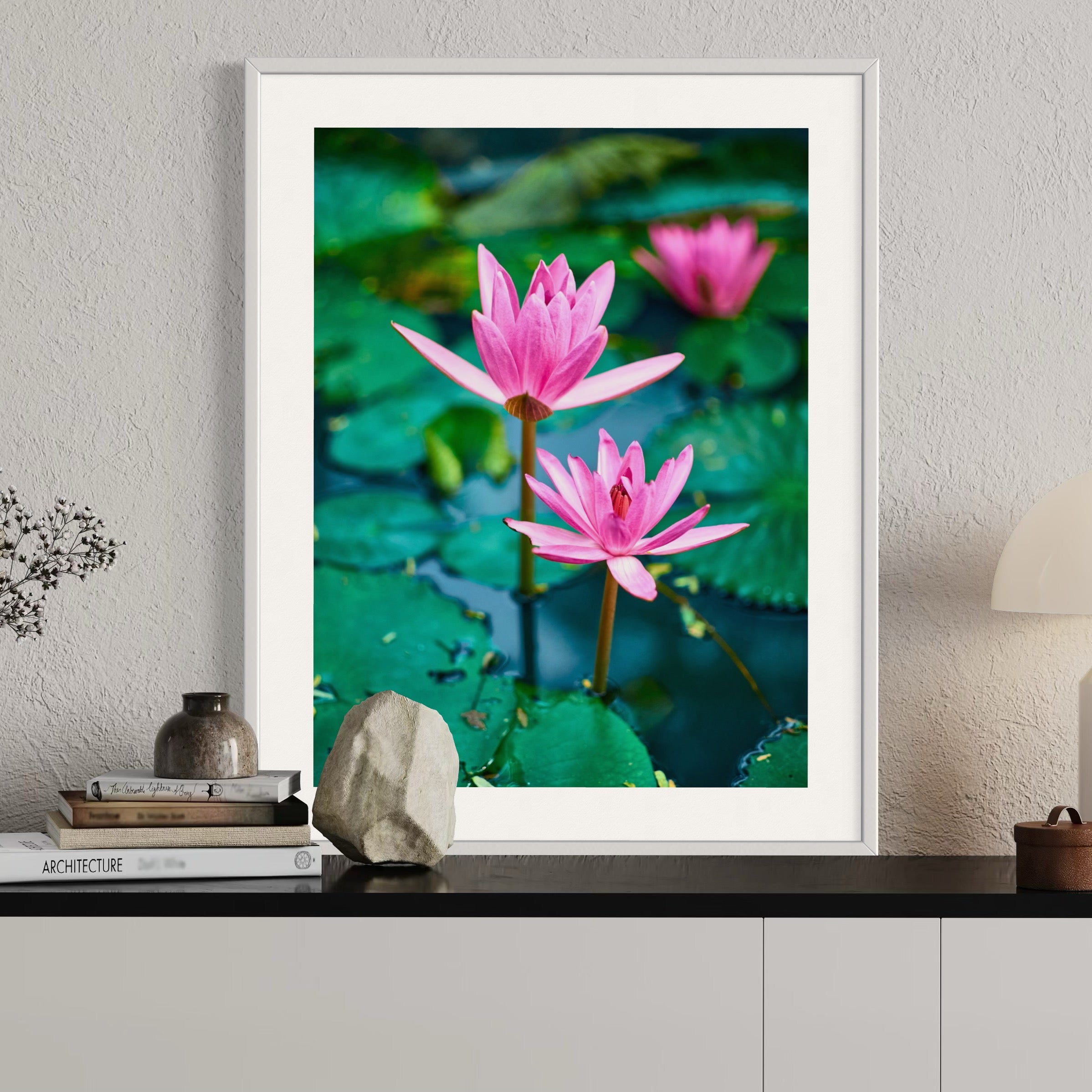 Water Lilies - Moderno Wall Art Wall Art
