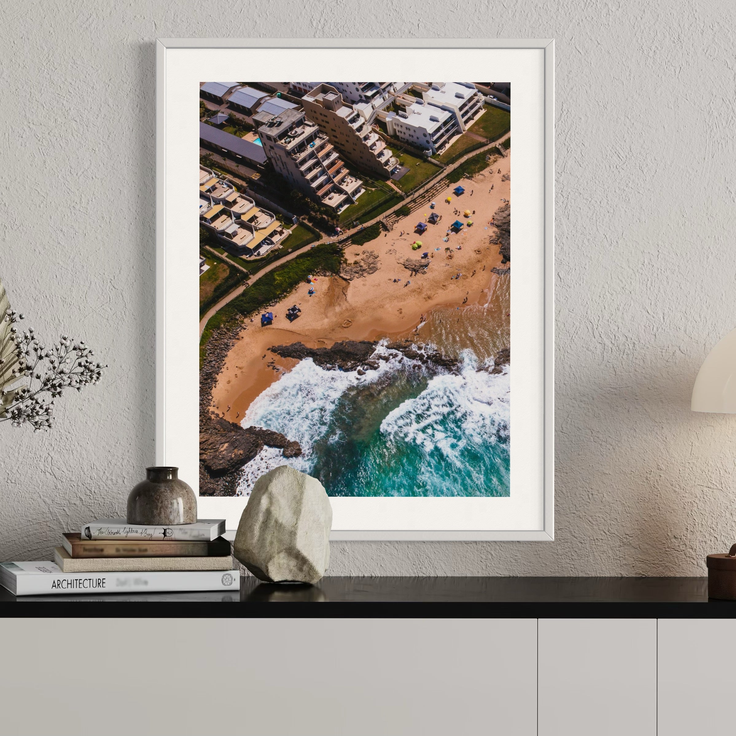 Golden Shores of Durban - Moderno Wall Art Wall Art