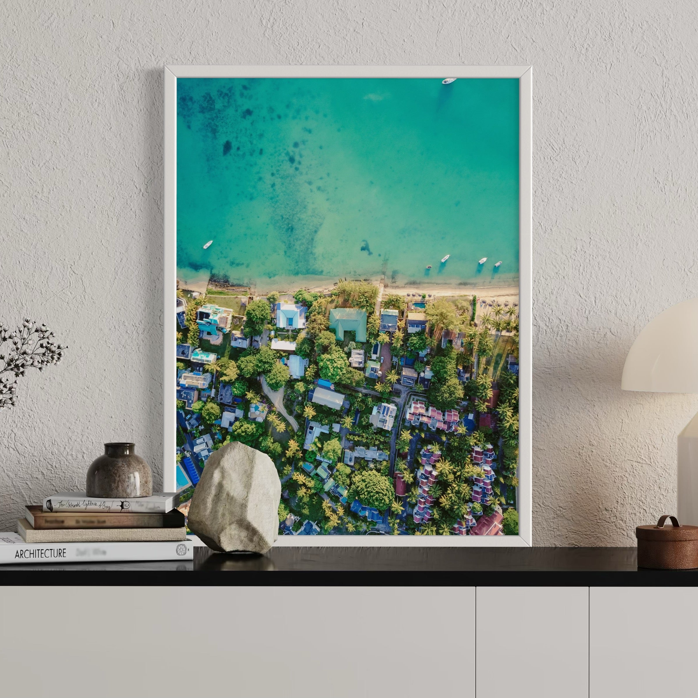 Shores of Mauritius - Moderno Wall Art Wall Art