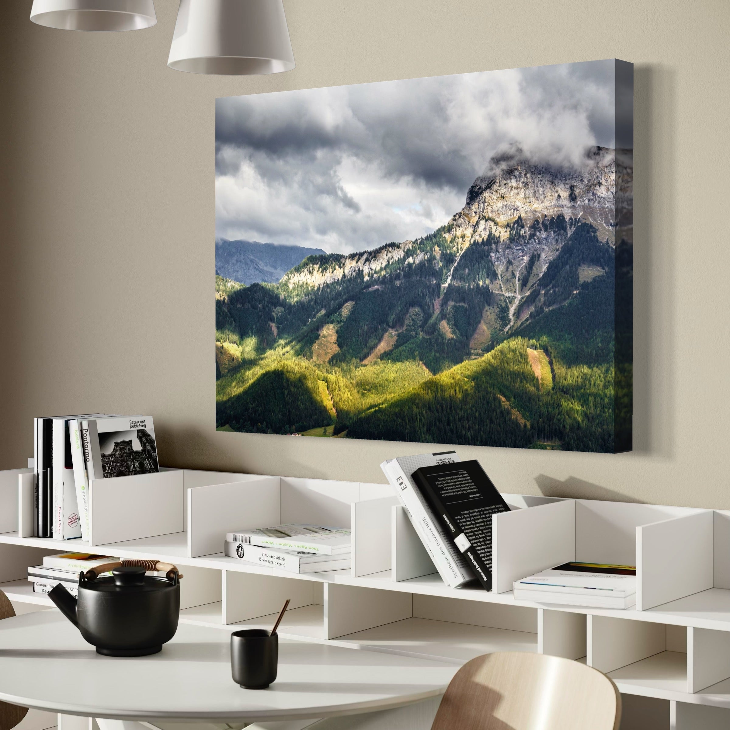 Emerald Veil - Moderno Wall Art Wall Art