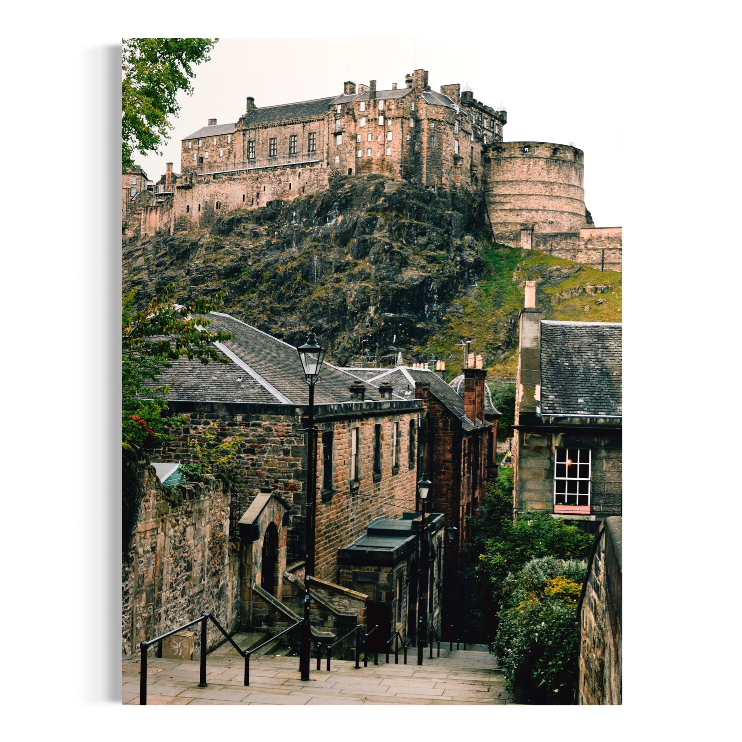 Path to Edinburgh Castle - Moderno Wall Art Wall Art