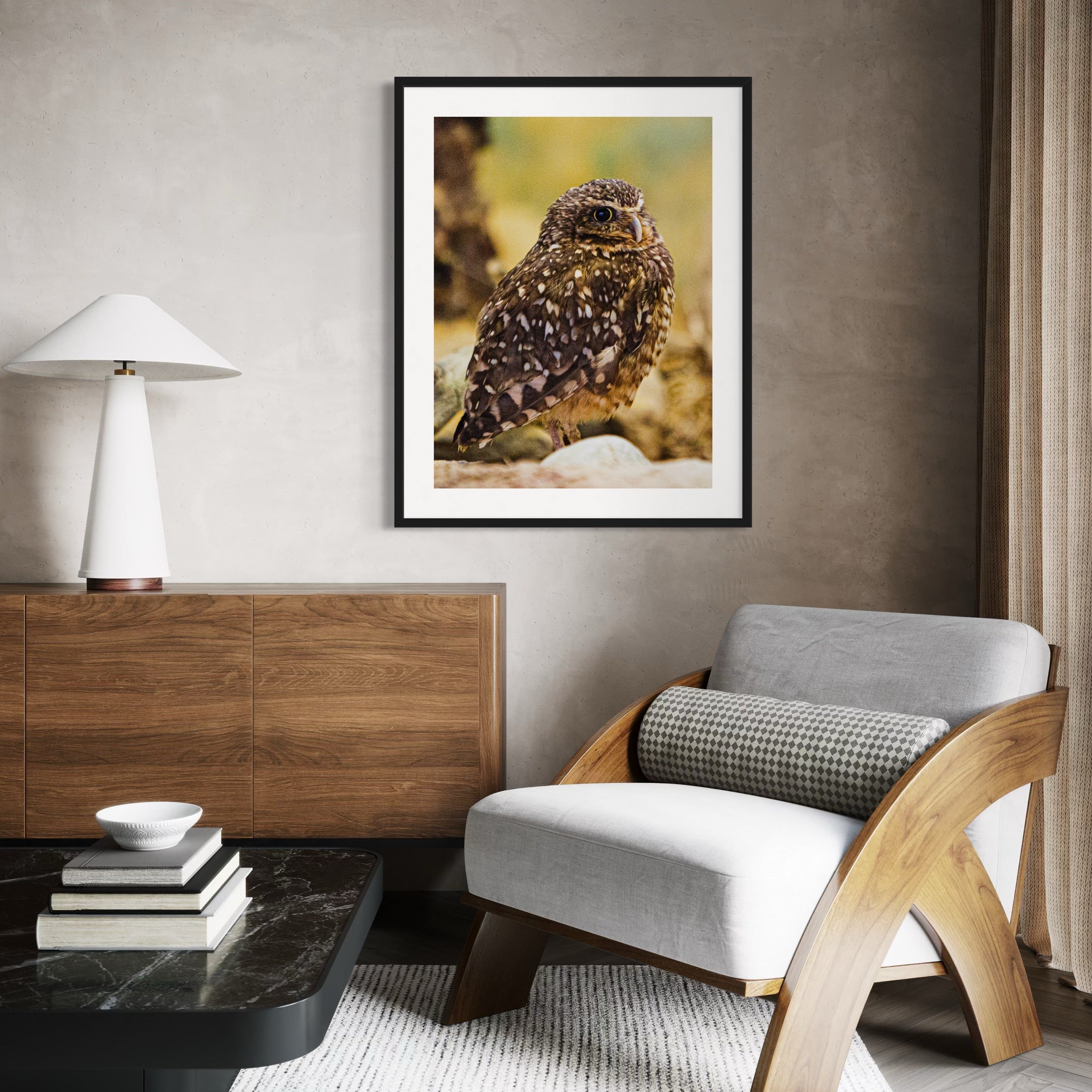 Perched in Thought - Moderno Wall Art Wall Art