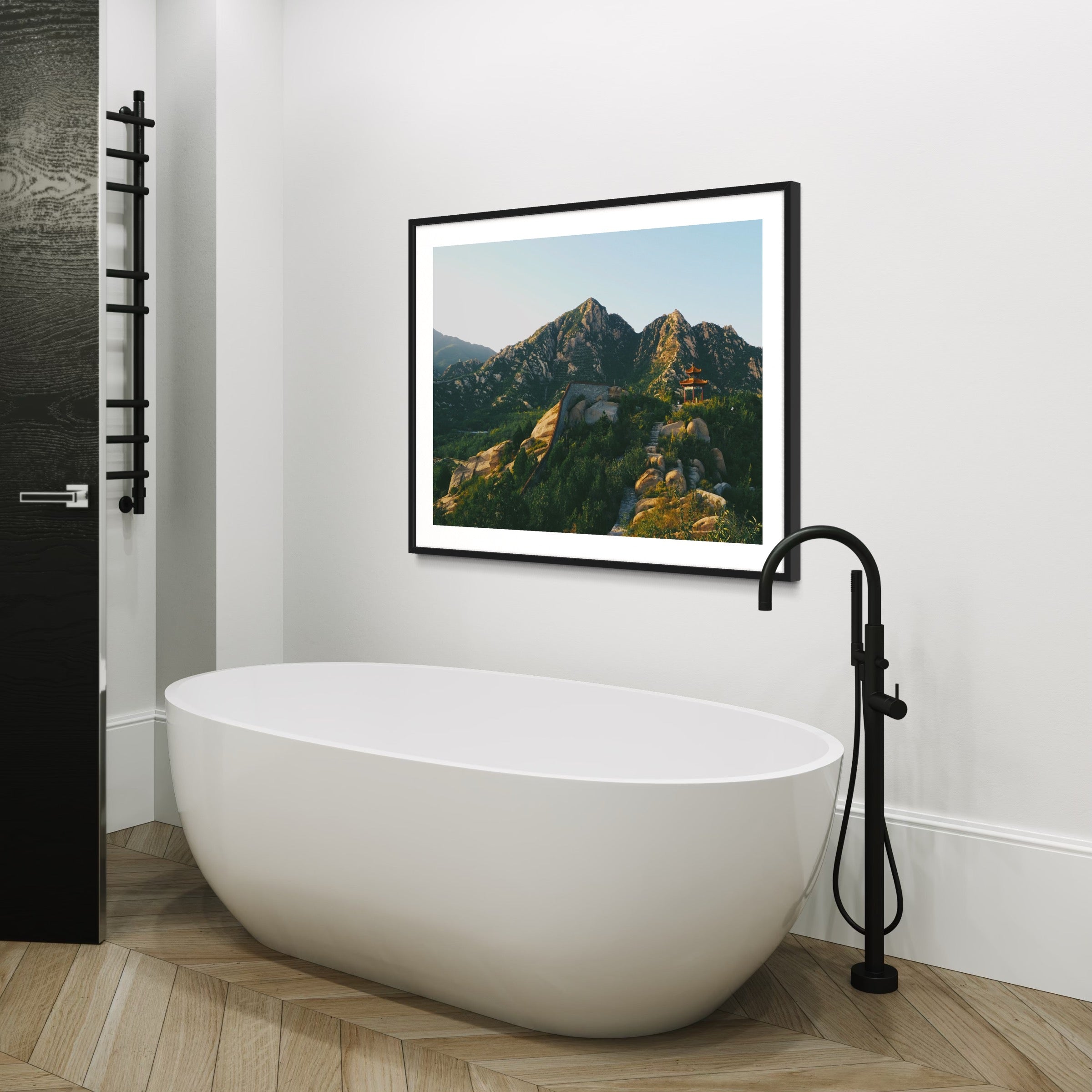 Temple Among the Peaks - Moderno Wall Art Wall Art