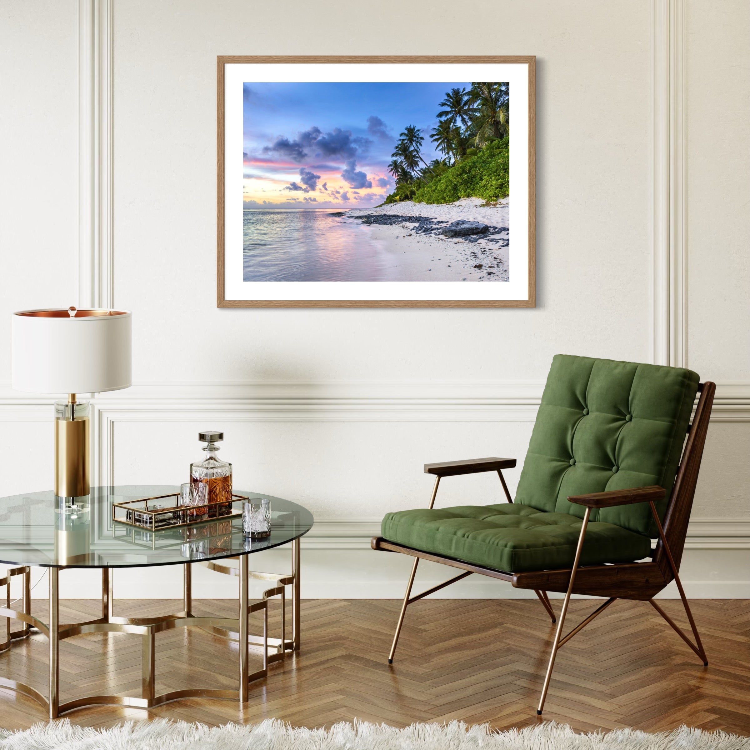 Twilight over Tropics - Moderno Wall Art Wall Art